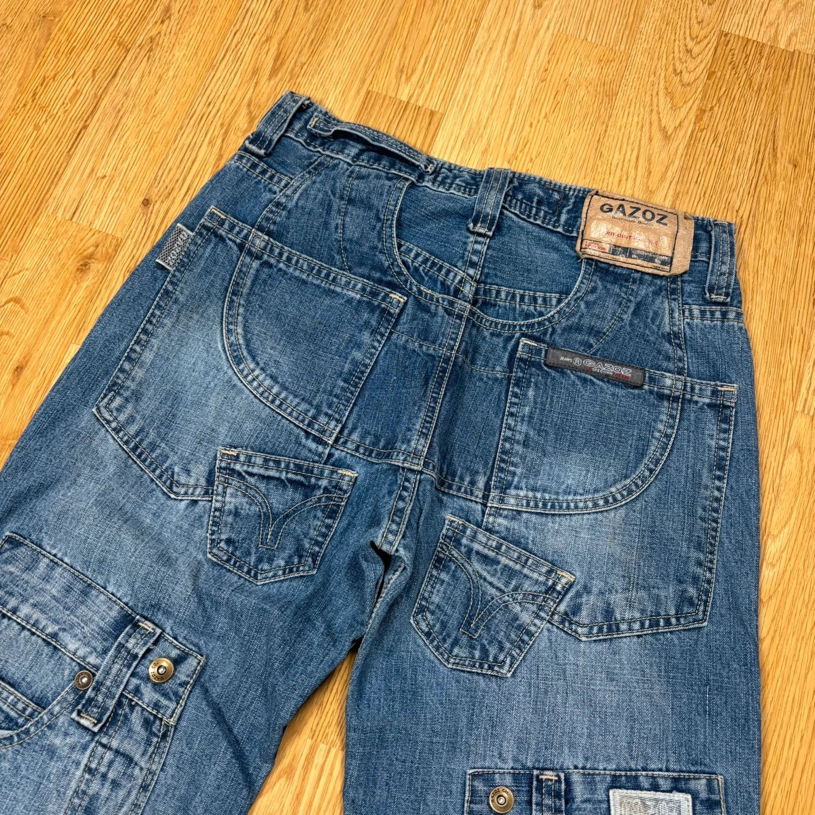 Japanese Brand Gazoz Wide Leg Denim Jeans 28 Size US 28 / EU 44 - 5 Thumbnail