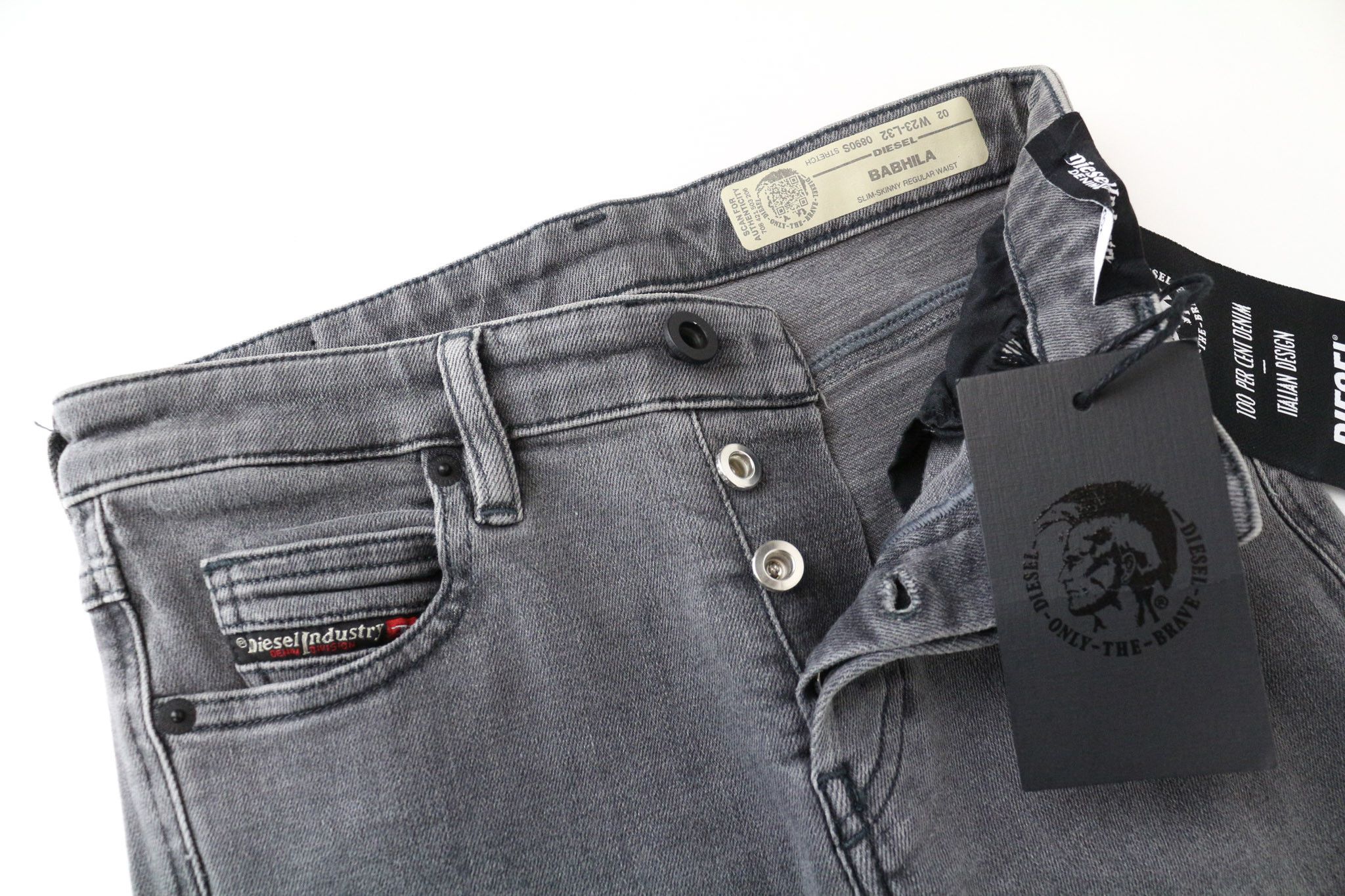 Diesel BABHILA 0890S W23/L32 Grey Girls Jeans 71004 Size 23" - 5 Thumbnail