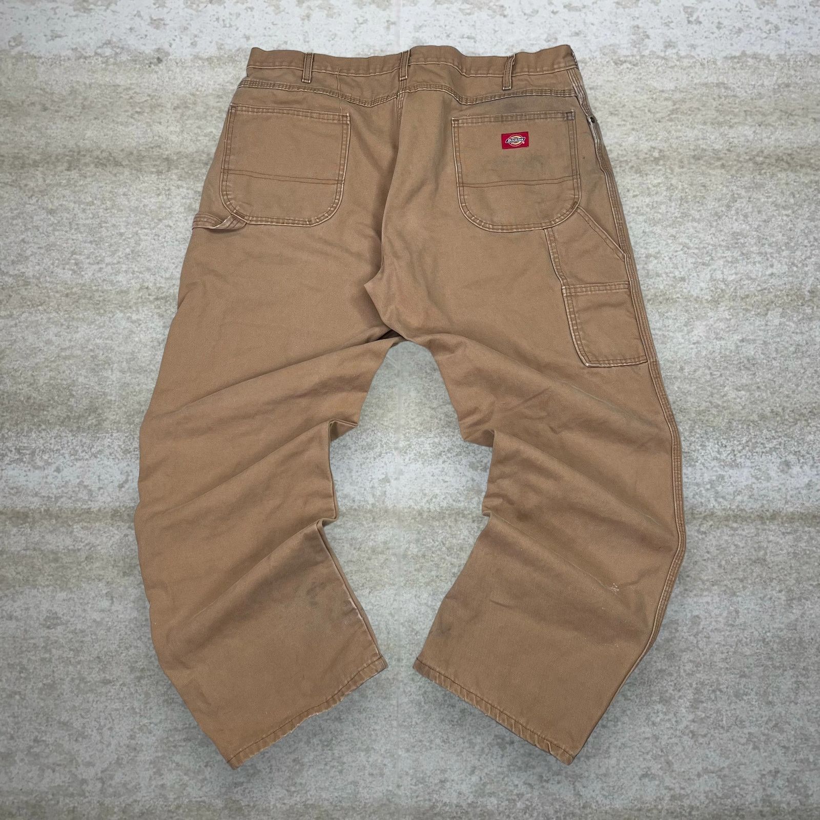 Dickies Vintage 90s Dickies Carpenter Pants 40x32 Baggy Wide Leg Tan Size US 40 / EU 56 - 1 Thumbnail
