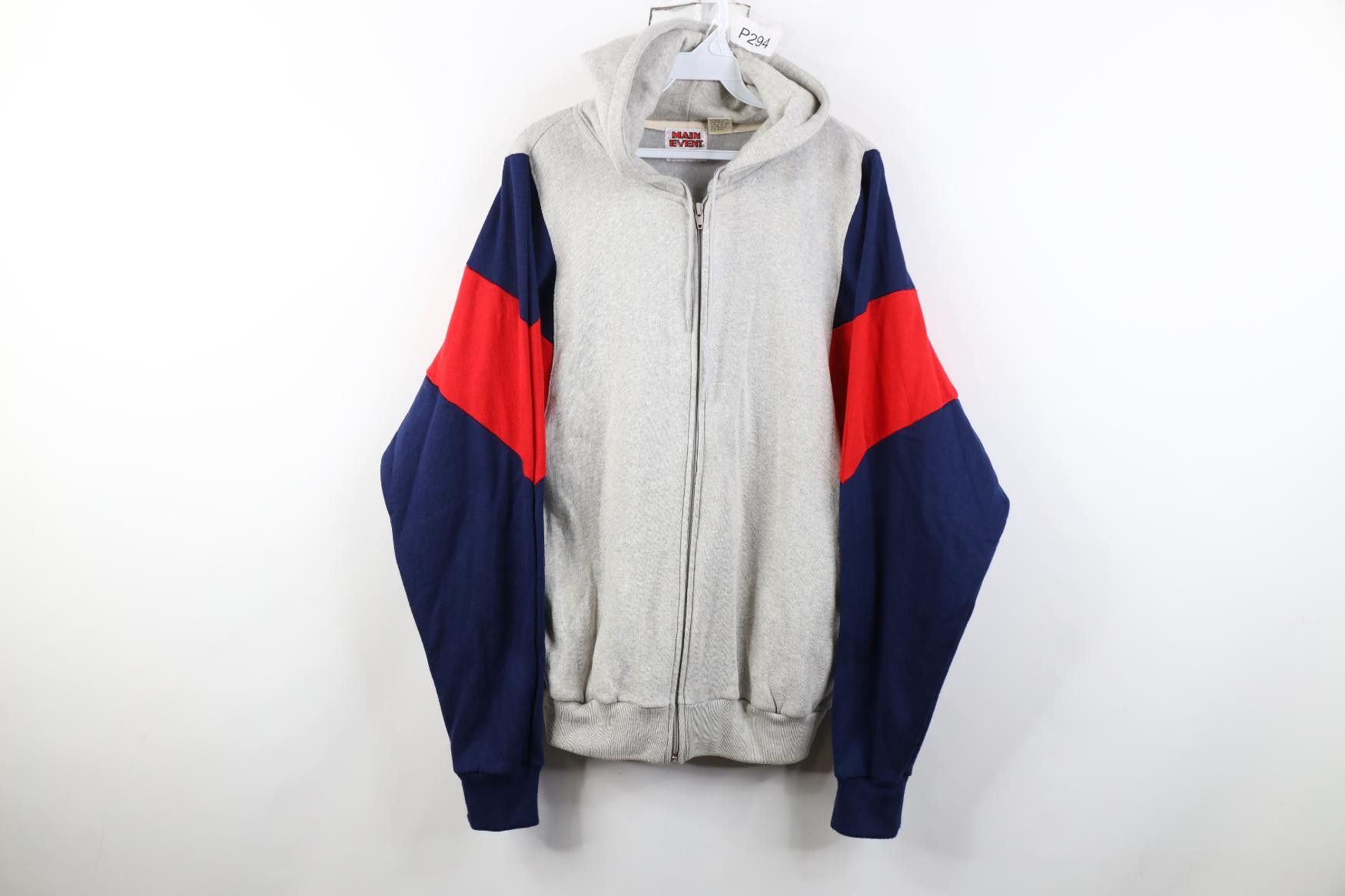 Vintage Vintage 70s 80s Streetwear Full Zip Hoodie Sweatshirt Size US M / EU 48-50 / 2 - 1 Thumbnail