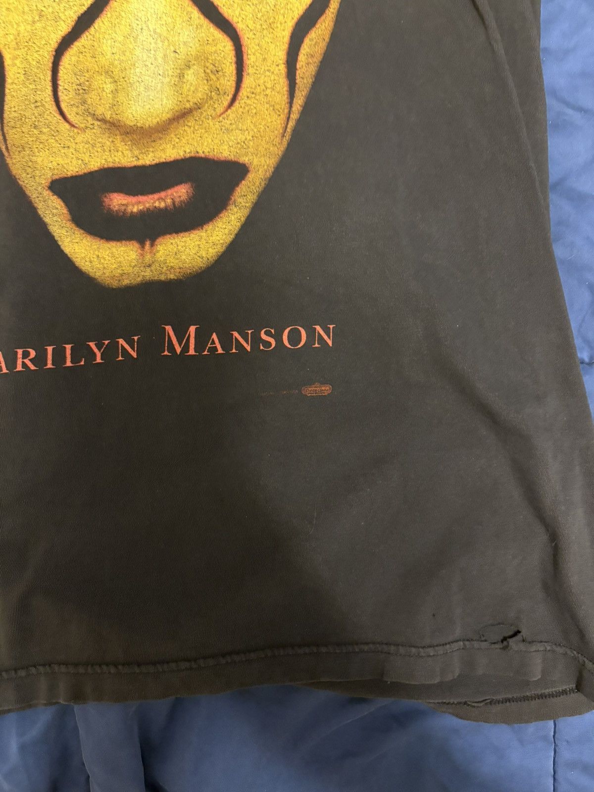 Other Vintage 90s Marilyn Manson Sex Is Dead TShirt Grail Rock Tee Size US L / EU 52-54 / 3 - 8 Thumbnail