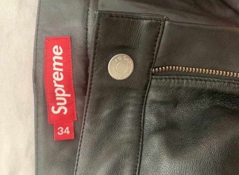 Supreme Surpreme Leather Baggy 5-Pocket Jean Size US 34 / EU 50 - 4 Thumbnail