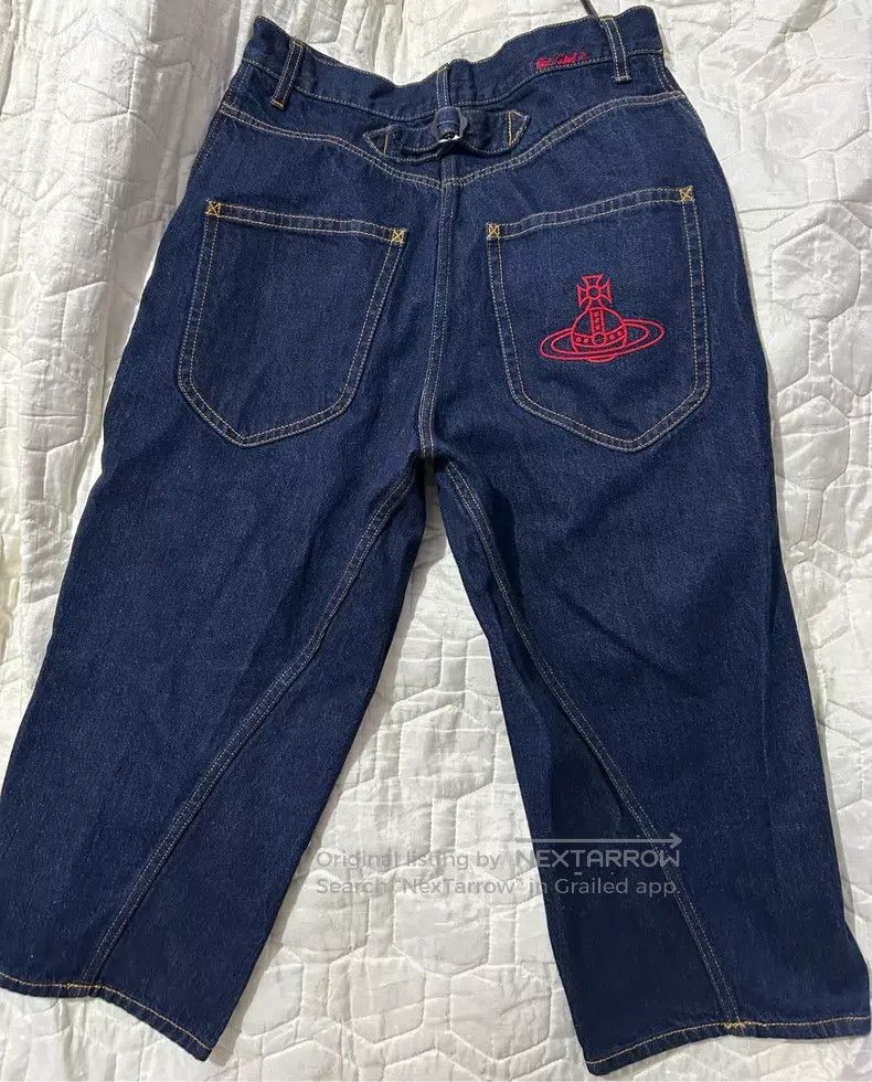Vivienne Westwood Vivienne Westwood size 2 Blue denim pants Size 26" / US 2 / IT 38 - 1 Thumbnail