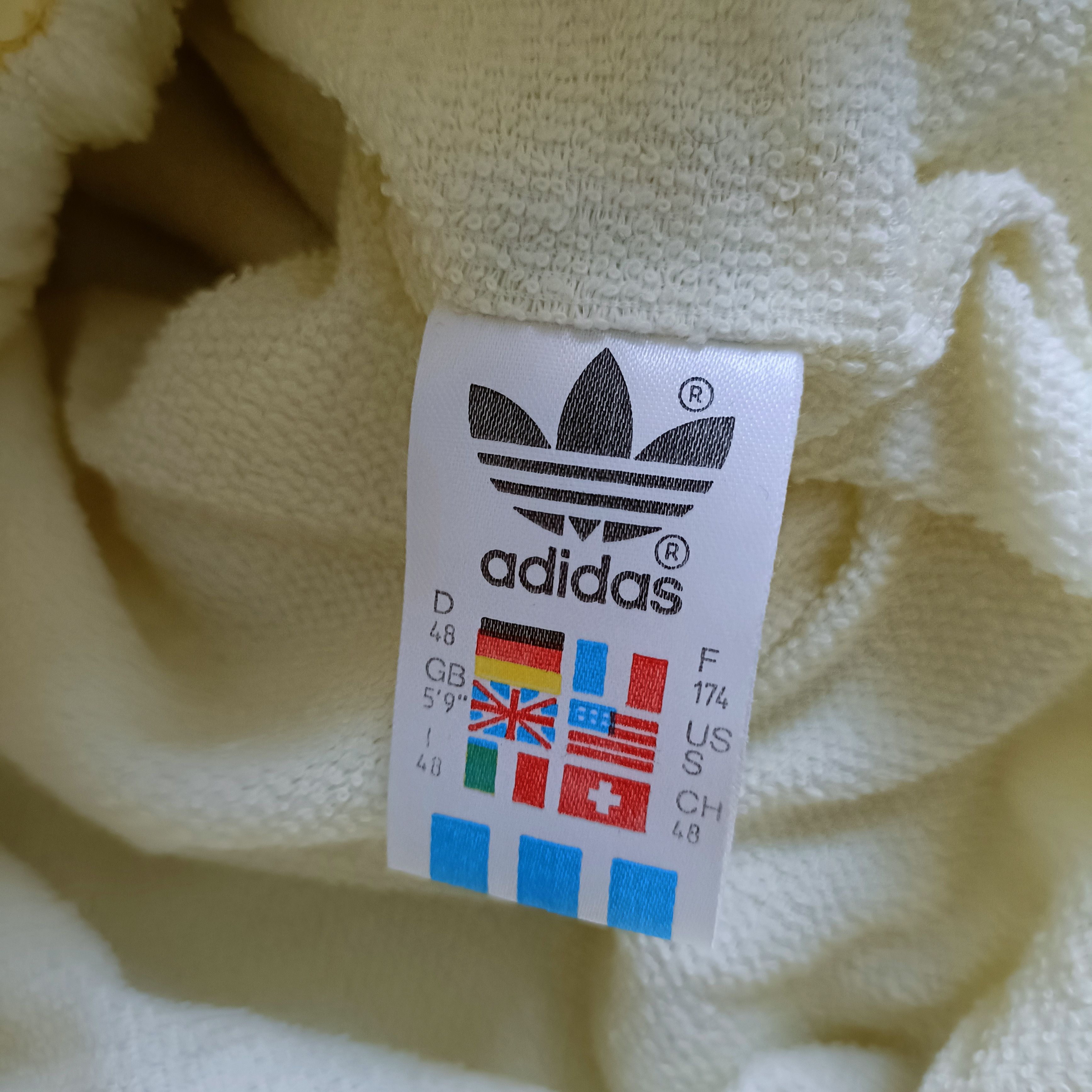 Adidas × Vintage Men's Yellow Full Zip Jacket Size US M / EU 48-50 / 2 - 10 Thumbnail