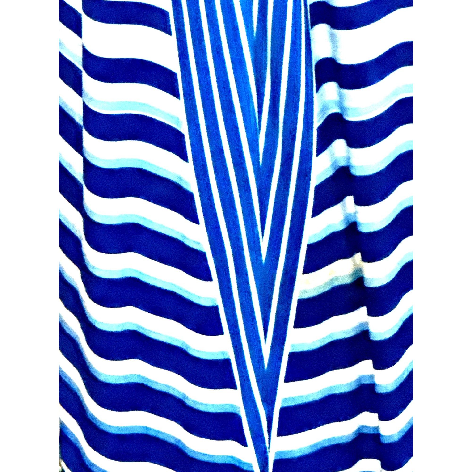 Calvin Klein Calvin Klein Size 6 Blue White Striped Maxi Dress Nautical R Size M / US 6-8 / IT 42-44 - 7 Thumbnail