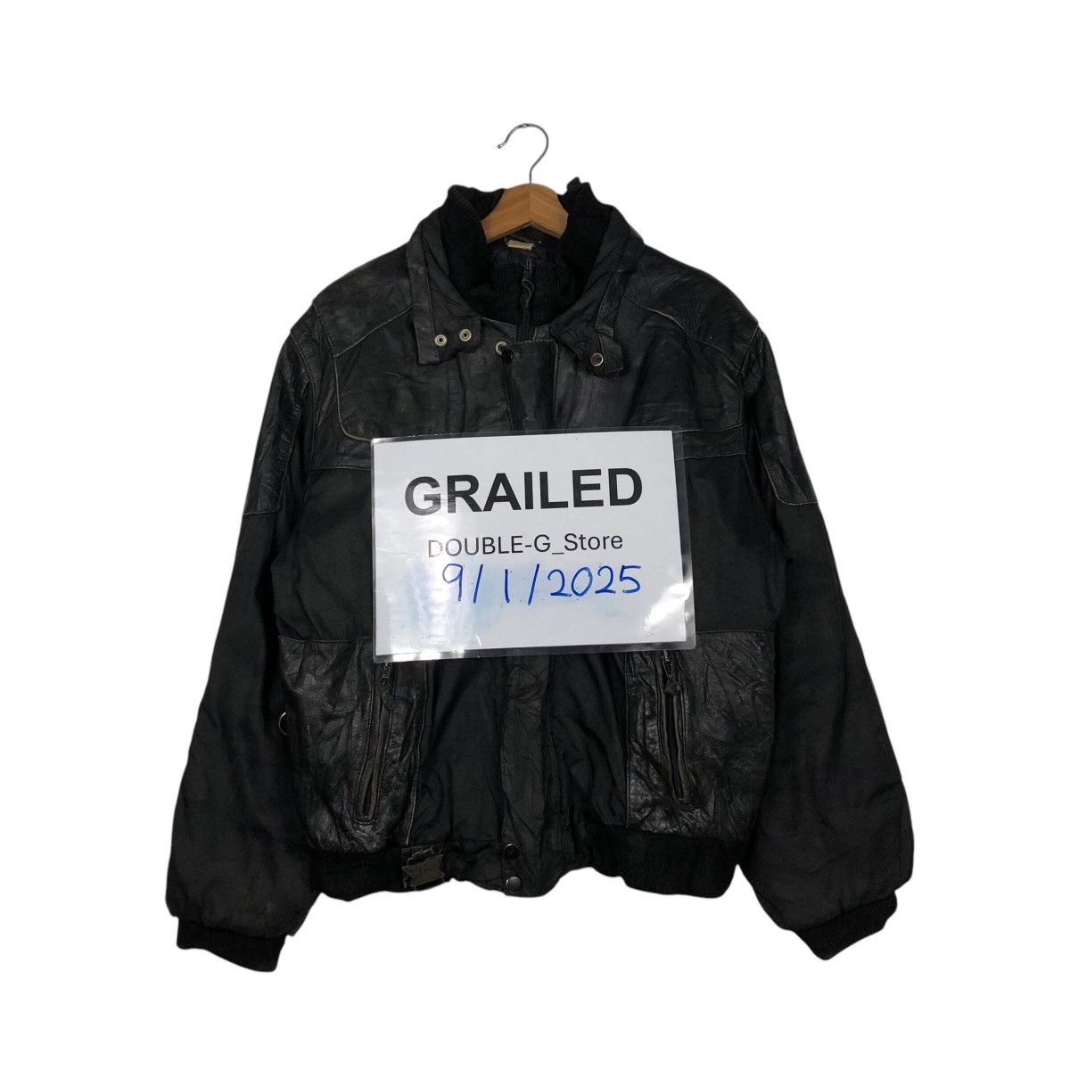 Japanese Brand 📌Vintage Biker Genuine Leather Jacket CKX Issey Miyake Size US M / EU 48-50 / 2 - 1 Thumbnail