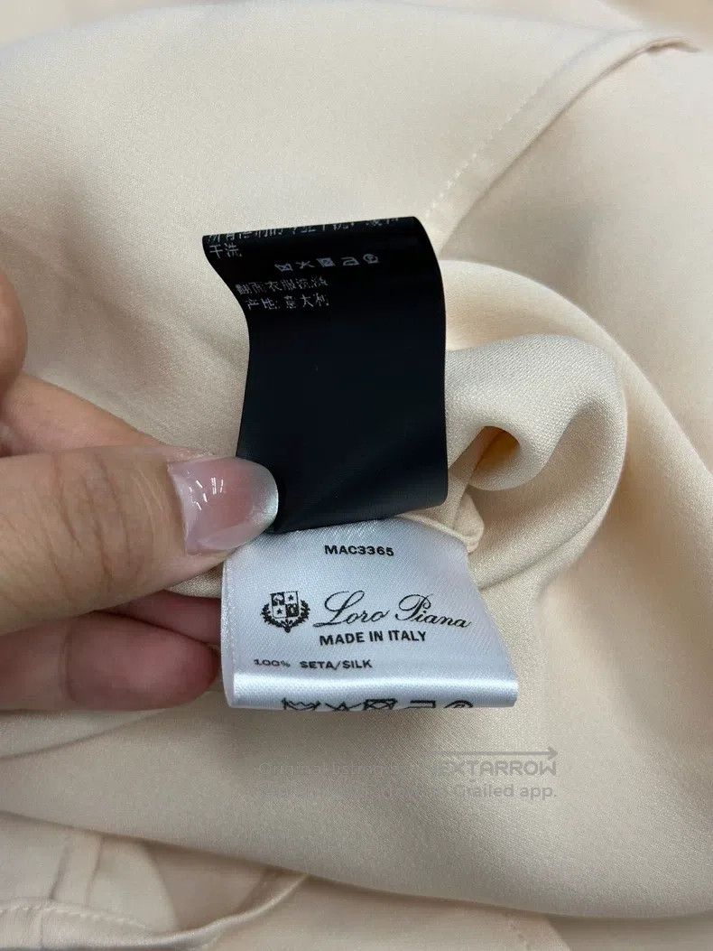 Loro Piana Loro Piana High Collar Wrinkle Silk Shirt Size S / US 4 / IT 40 - 6 Thumbnail