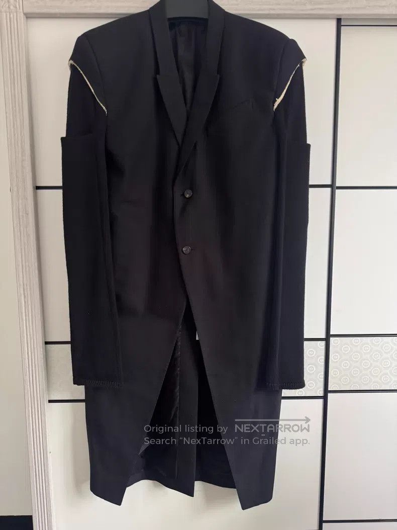Rick Owens RICK OWENS Oversized Shoulder Patchwork Coat Size US XXS / EU 40 - 1 Thumbnail