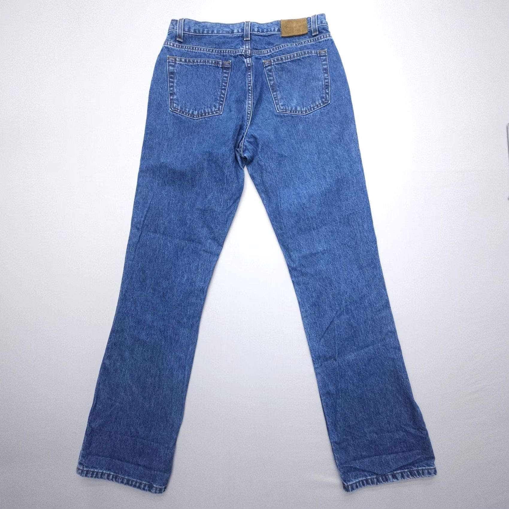 Calvin Klein VINTAGE Calvin Klein High Rise Bootcut Jeans Womens 10 Blue 90s USA 34in Inseam Regular Fabric Denim Cotton 5-Pocket Logo Size 32" / US 10 / IT 46 - 2 Thumbnail