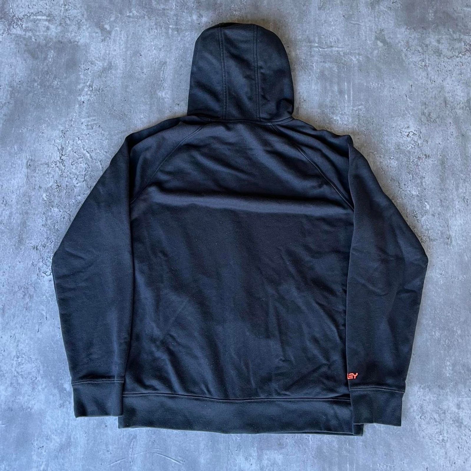 Oakley × Vintage Crazy Y2K Oakley Tonal Black Baggy Zip Up Grunge Hoodie Size US M / EU 48-50 / 2 - 3 Thumbnail