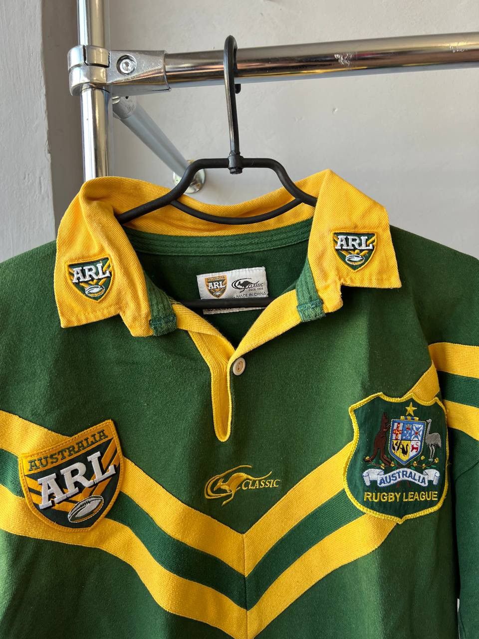 Vintage 2000 RARE AUSTRALIA TEAM RUGBY UNION CLASSIC SHIRT JERSEY Size US XXL / EU 58 / 5 - 4 Thumbnail