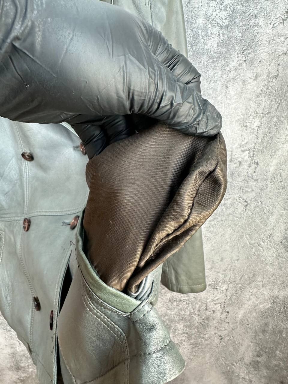 Burberry Burberry London Leather Biker Jacket Double Breasted Gray Size M / US 6-8 / IT 42-44 - 14 Thumbnail
