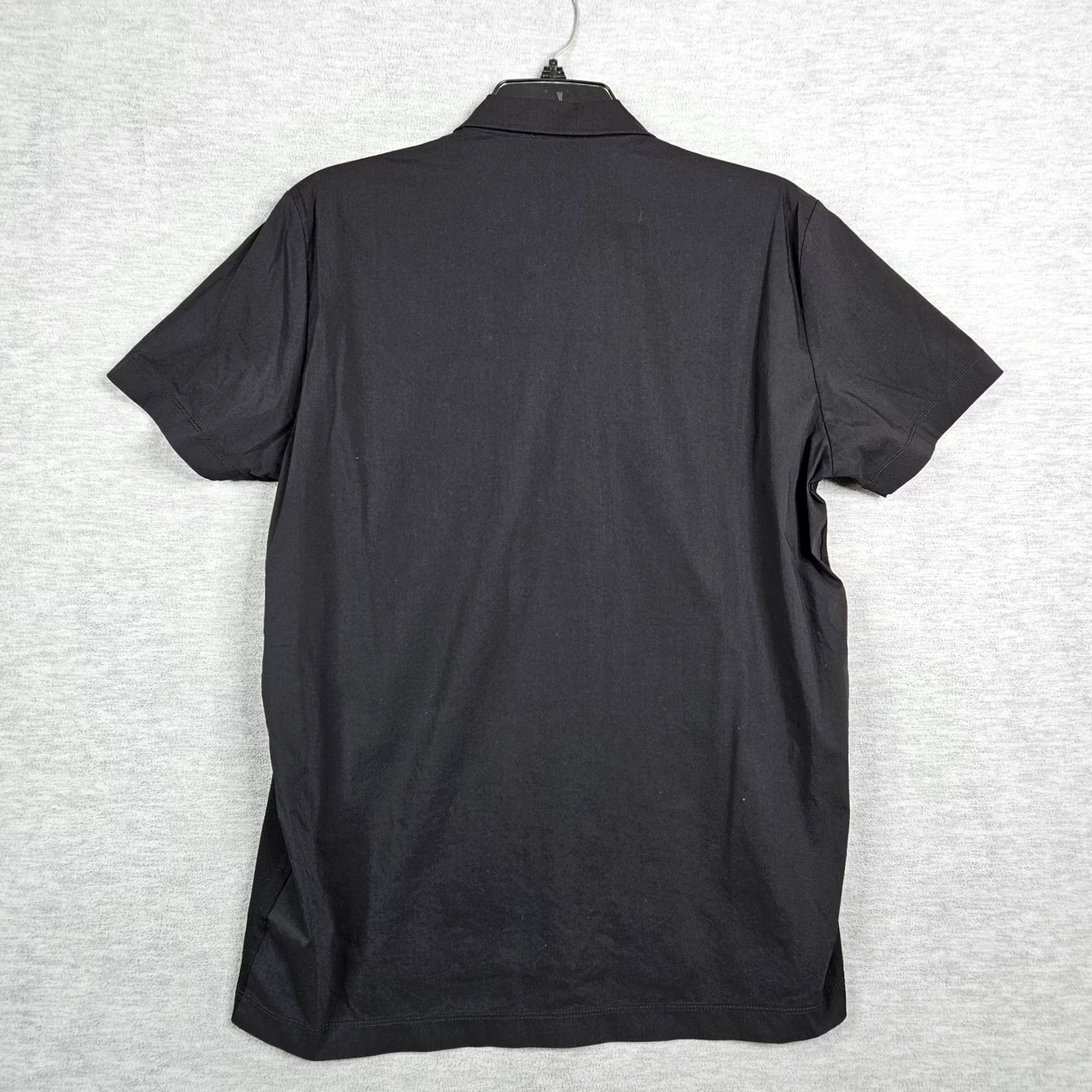 Theory Theory Men’s Black Cotton Quarter Zip Short Sleeve Collar Polo Shirt L Size US L / EU 52-54 / 3 - 5 Thumbnail