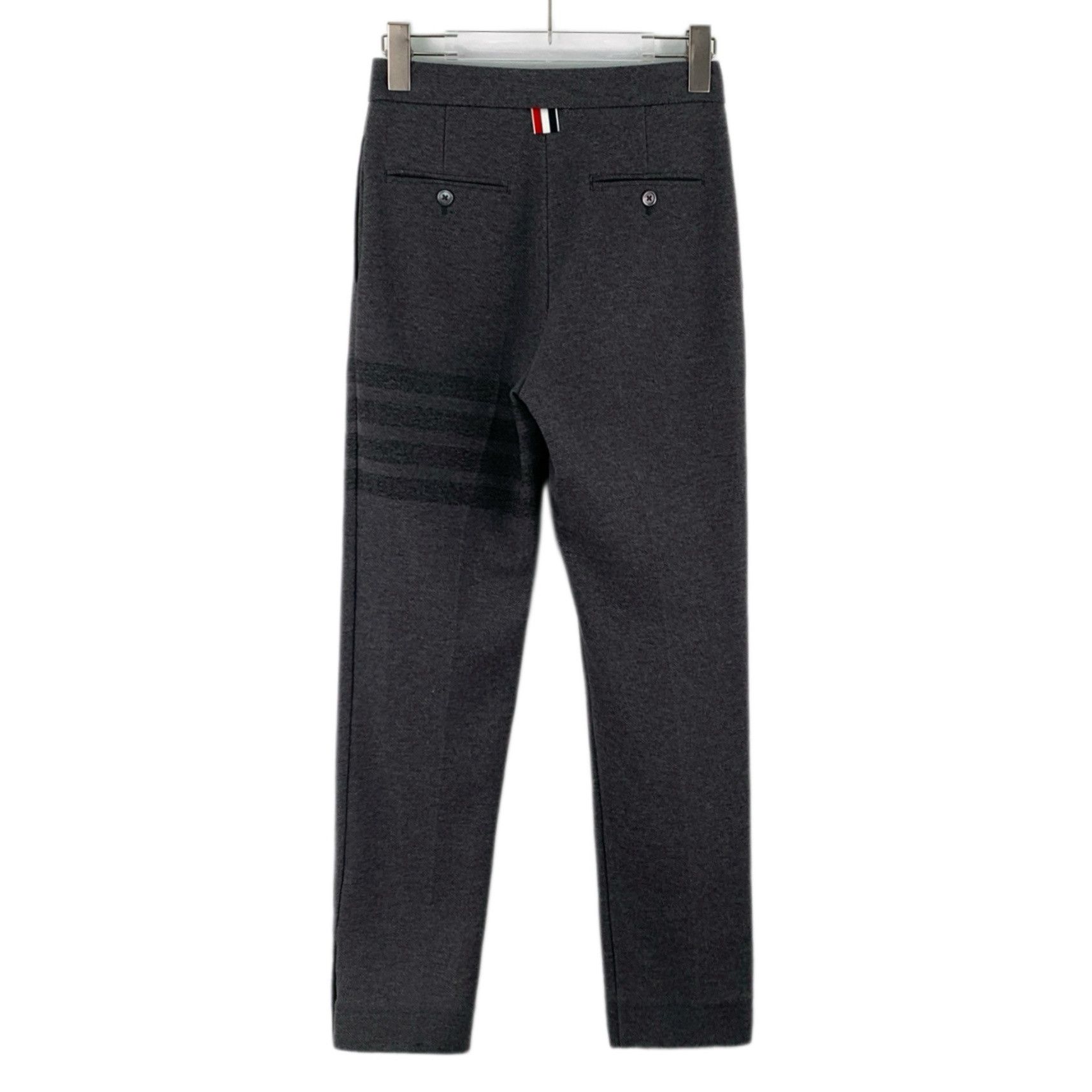 Thom Browne Thom Browne Four-Bar Cotton Pants Dark Grey (36) Size 25" / US 0 / IT 36 - 2 Thumbnail