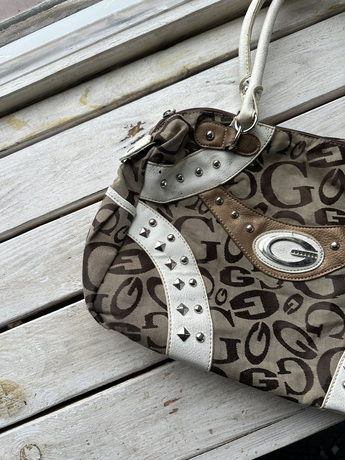 Guess × Vintage Rare🚨 Y2K Vintage GUESS Shoulder Bag Denim avant garde Size ONE SIZE - 2 Thumbnail
