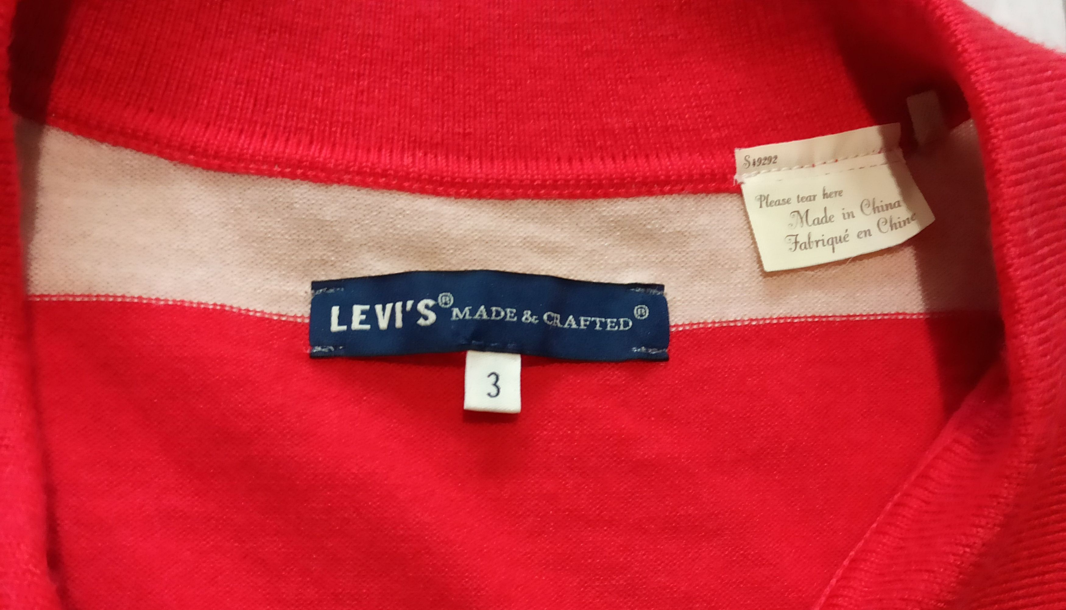 Levi's Made & Crafted Levi's Made & Crafted Wool Blend Knit Polo Shirt Stripe L Size US L / EU 52-54 / 3 - 3 Thumbnail