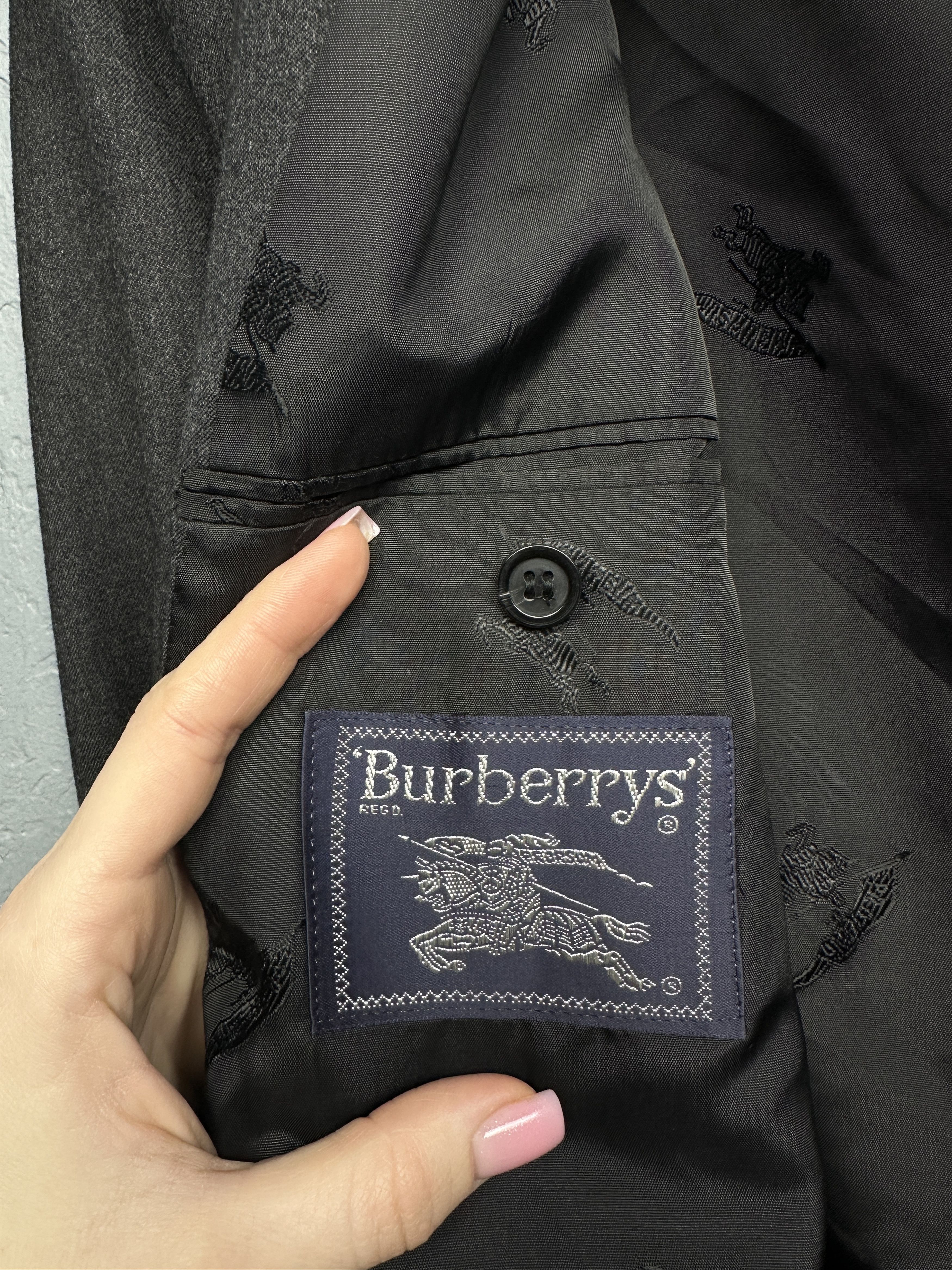 Burberry Burberrys Vintage Mens Wool Blazer Jacket Size US L / EU 52-54 / 3 - 6 Thumbnail