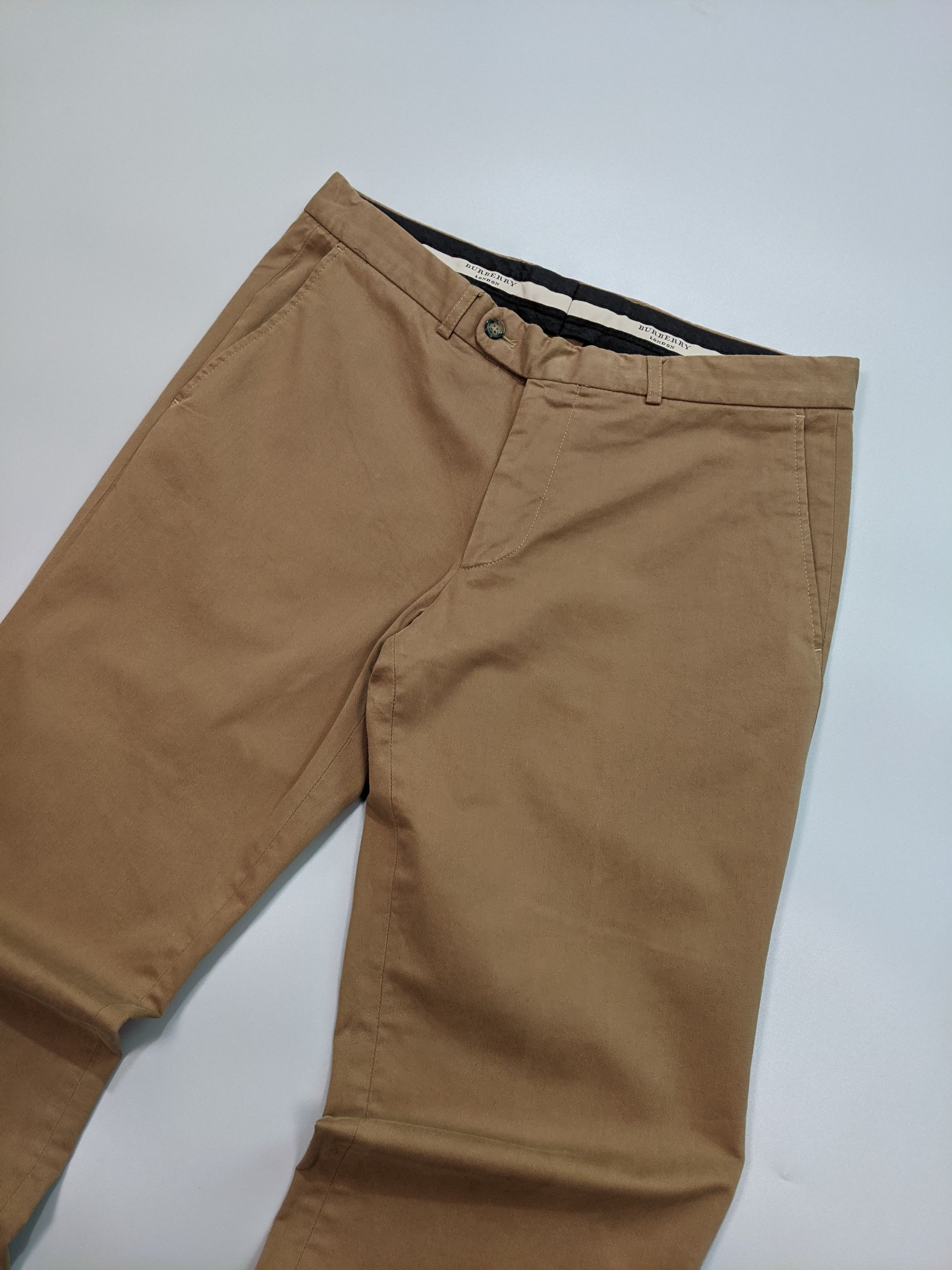 Burberry × Vintage VINTAGE BURBERRY LONDON Brown Dress Pants W32 L33 | 2000s Size US 32 / EU 48 - 2 Thumbnail