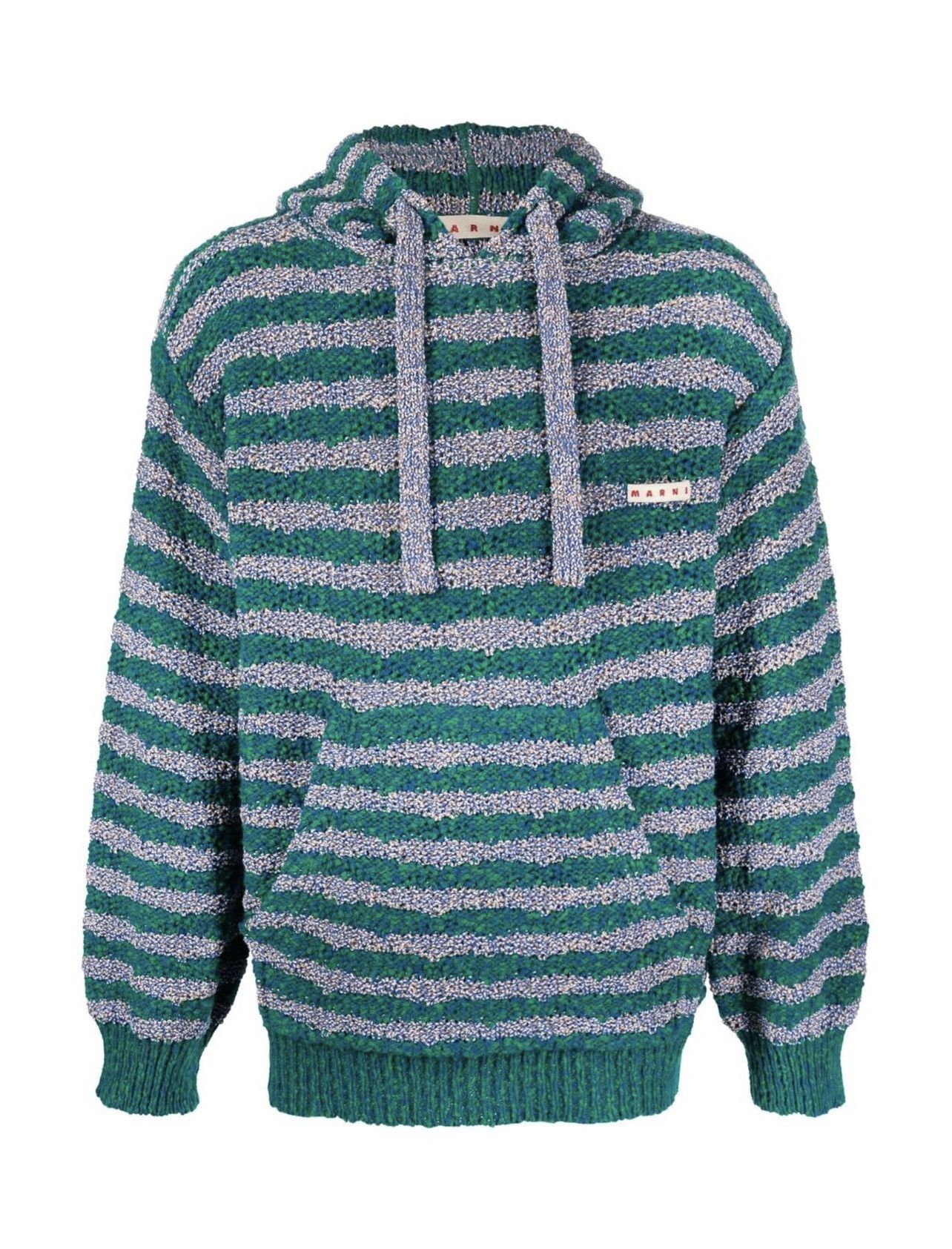 Marni ⚠️$2.1K VALUE⚠️ stripe knit drawstring hoodie Size US S / EU 44-46 / 1 - 1 Thumbnail