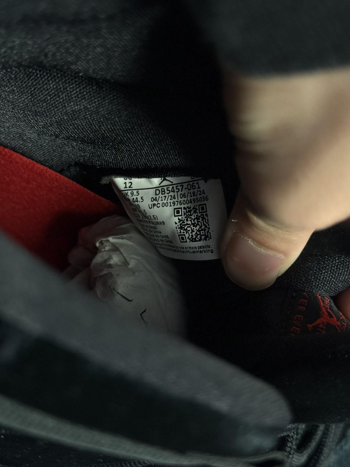 Jordan Brand × Nike Jordan 11 High Top Bred Velvet Women’s Size 12/10.5M NEW Size US 10.5 / EU 43-44 - 11 Thumbnail