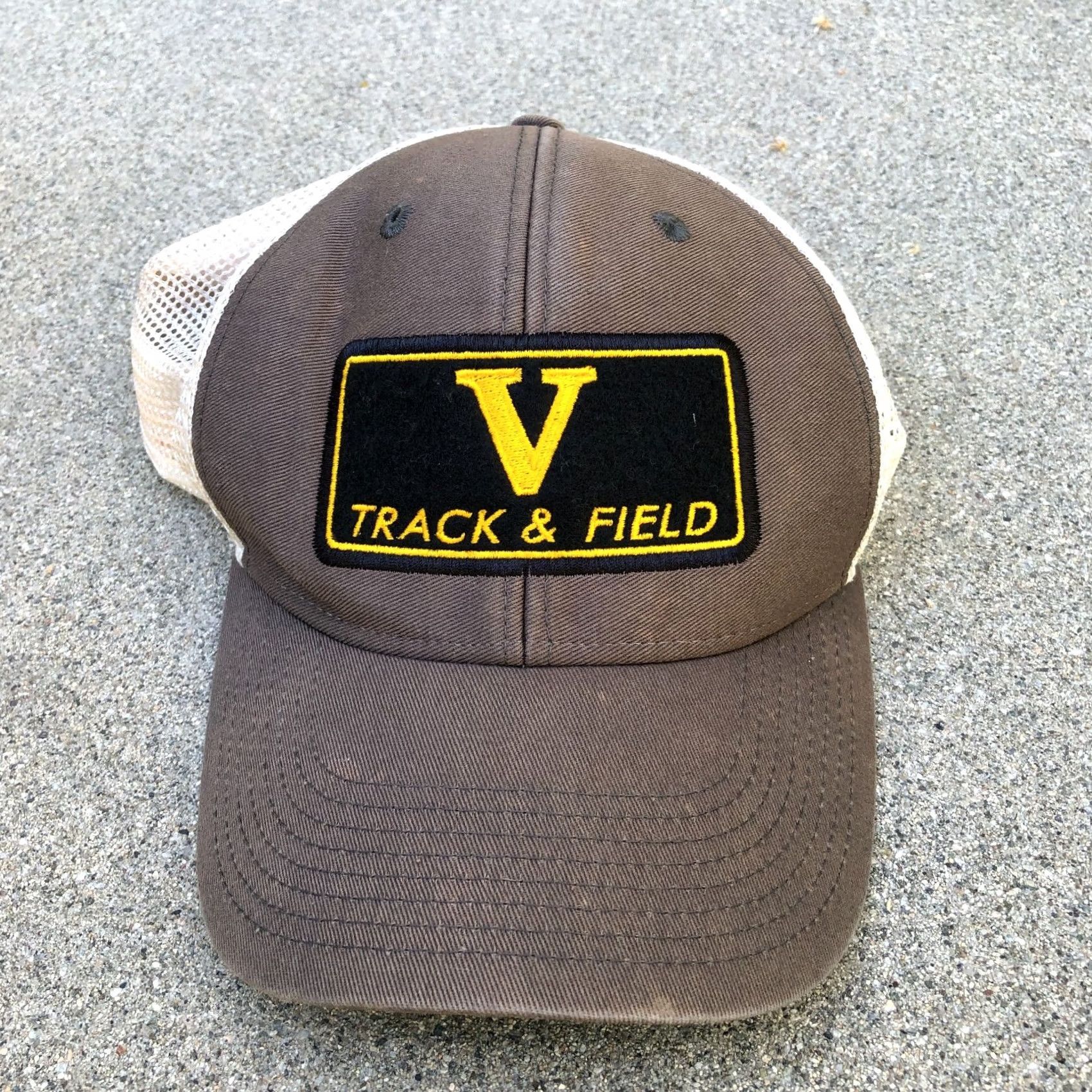 Vintage Vintage OURAY Ventura Track & Field Trucker Hat Men's Grey Cap Adjustable Size ONE SIZE - 8 Thumbnail