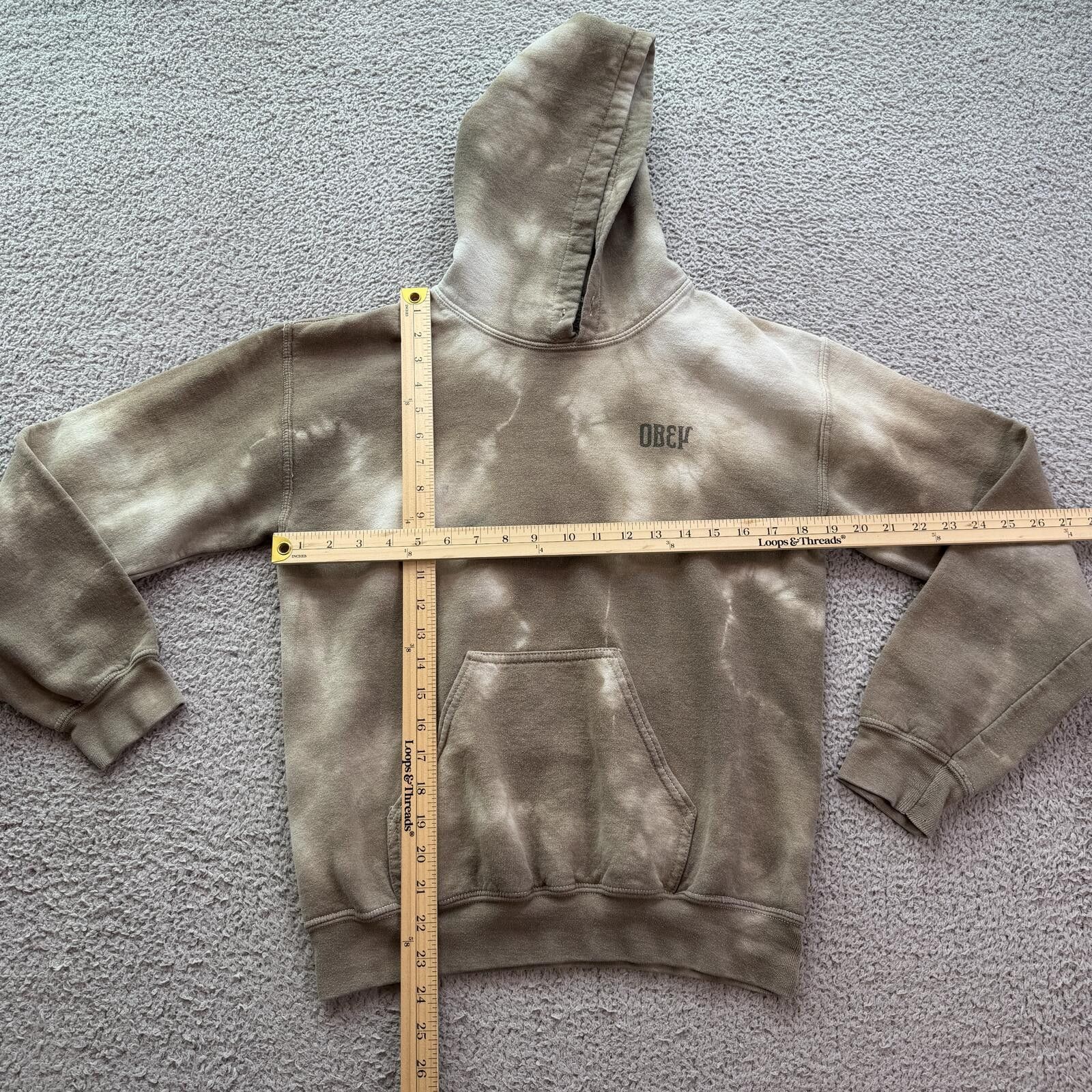Other Obey Make Art Not War Bleached Hoodie Brown Sweatshirt S Size US S / EU 44-46 / 1 - 3 Thumbnail