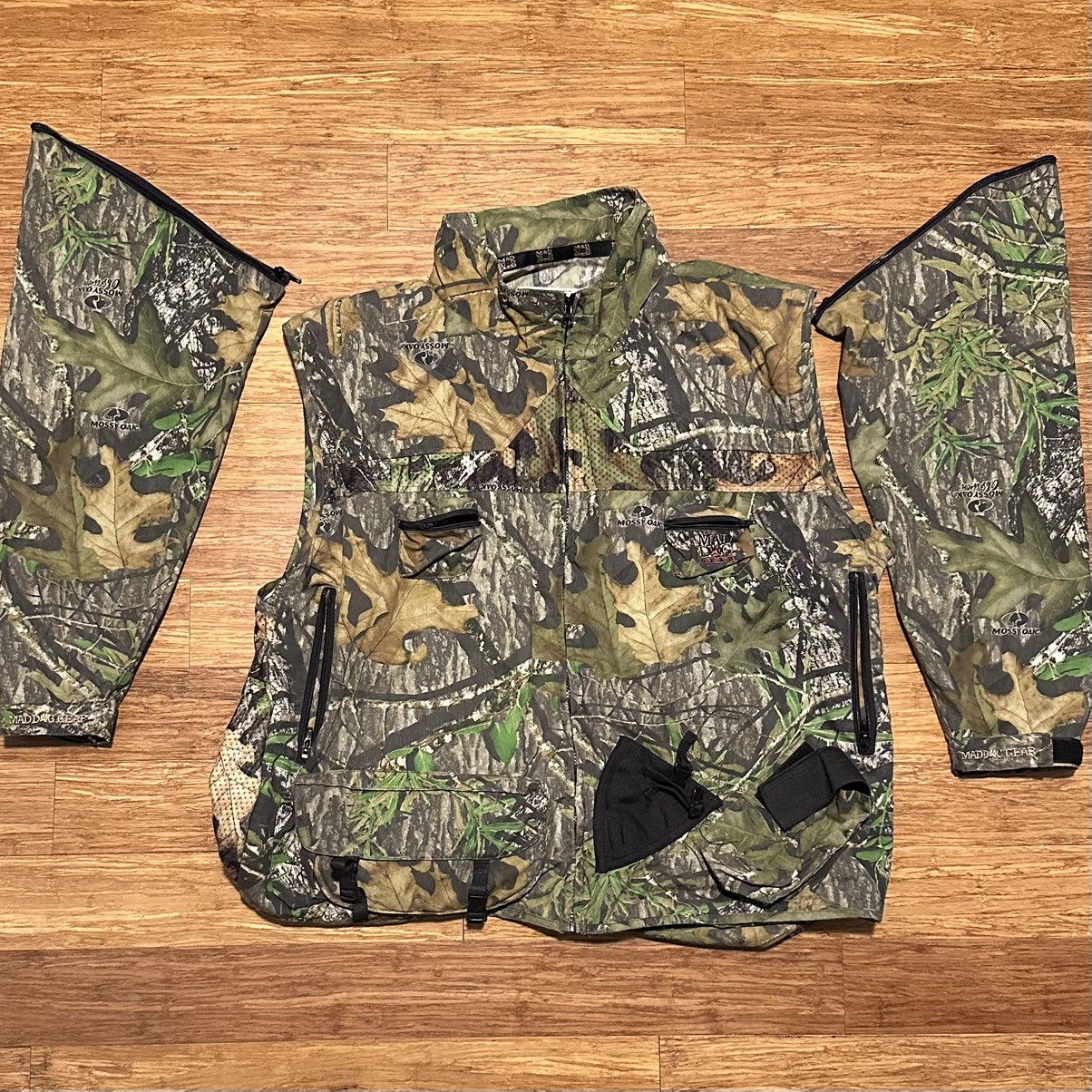Vintage Forest Camouflage Windbreaker + Vest with DetachableSleeves Size US XL / EU 56 / 4 - 4 Thumbnail