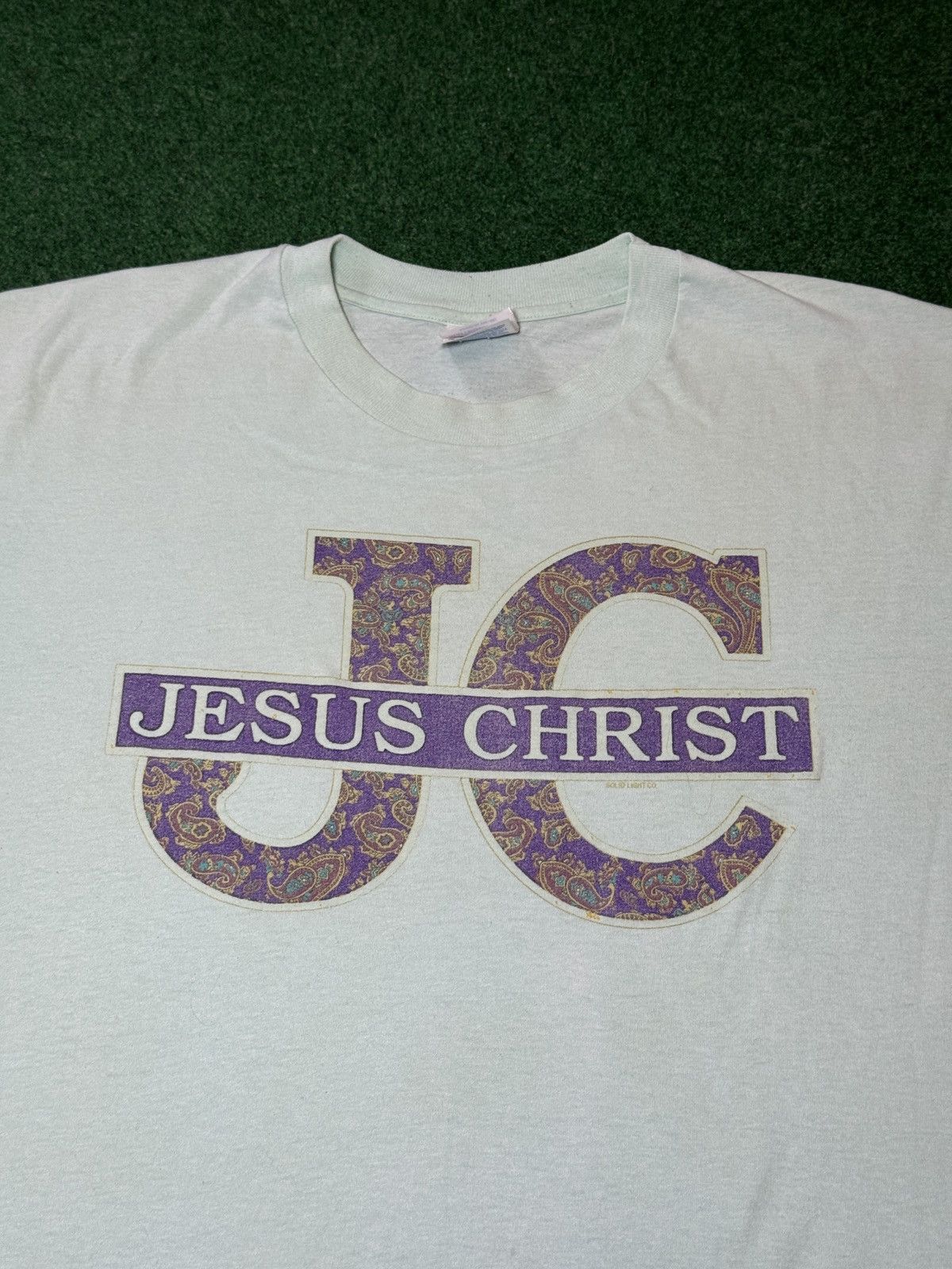 Vintage Vintage 90s Jesus Christ Single Stitch Jesus Tee XL T Shirt Size US XL / EU 56 / 4 - 2 Thumbnail