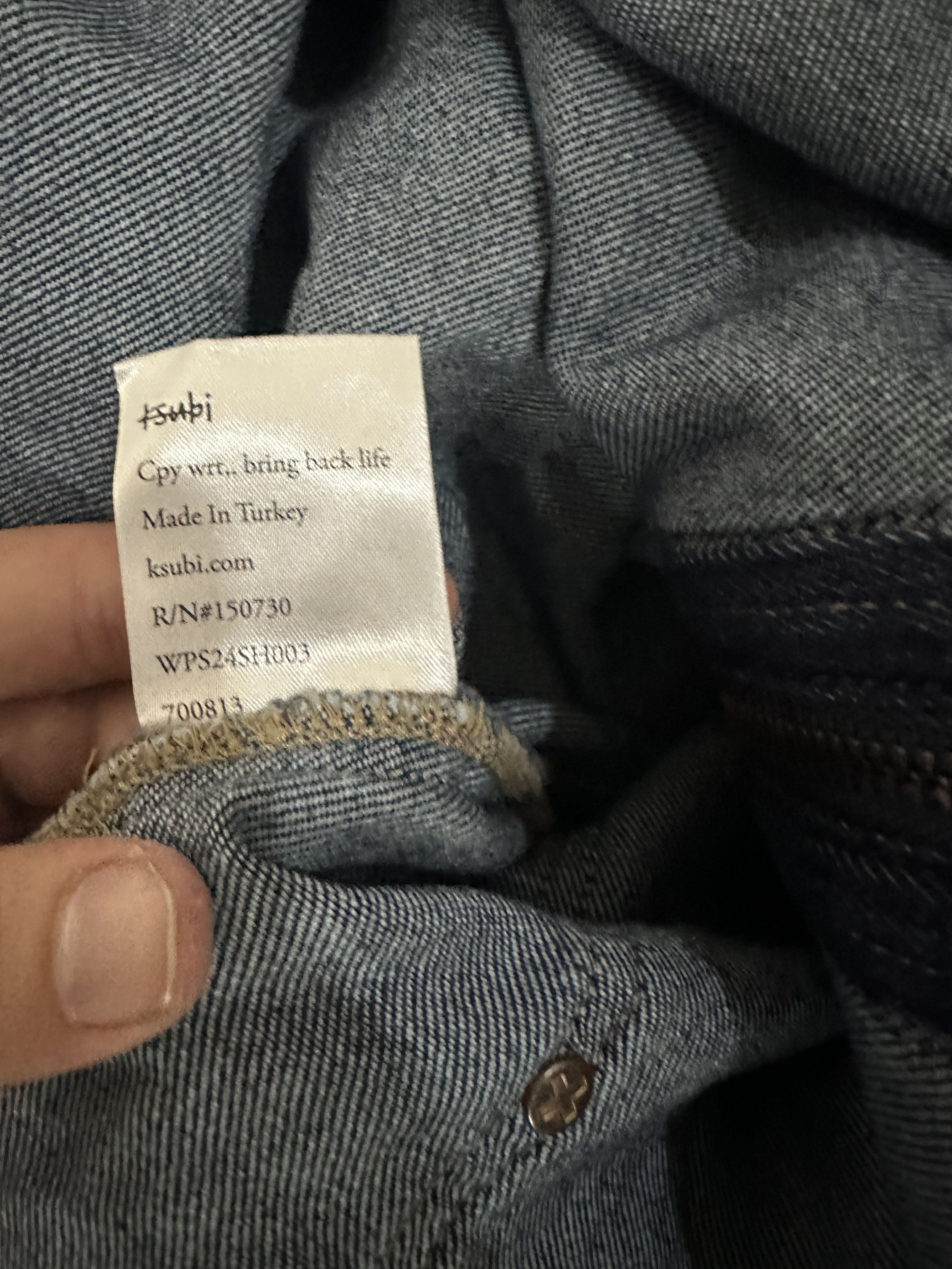Ksubi Ksubi Striker zip-up denim shirt Size Medium Size US M / EU 48-50 / 2 - 11 Thumbnail