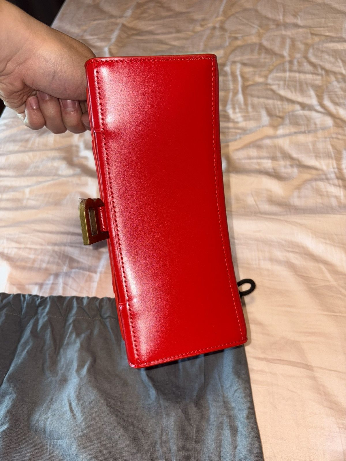 Balenciaga Balenciaga Hourglass Leather Bag Small Size ONE SIZE - 7 Thumbnail