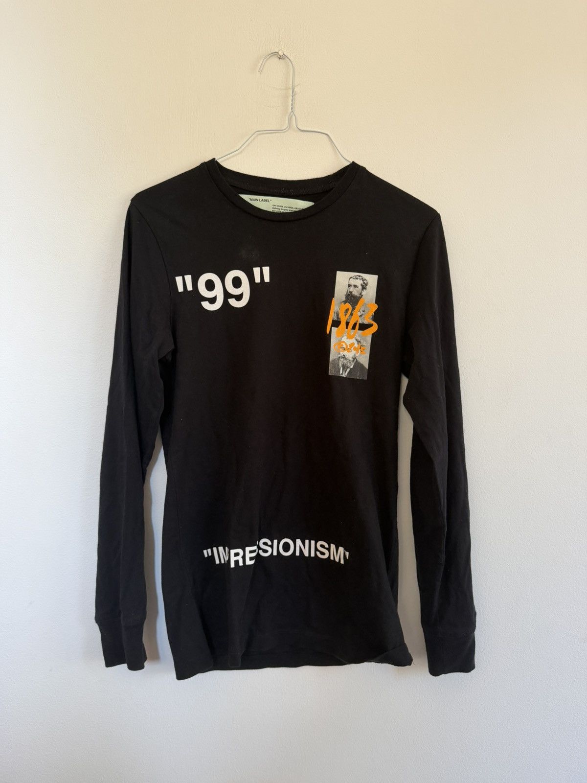 Off-White Off White Impressionism 1863 Long Sleeve TEE Size US XS / EU 42 / 0 - 3 Thumbnail