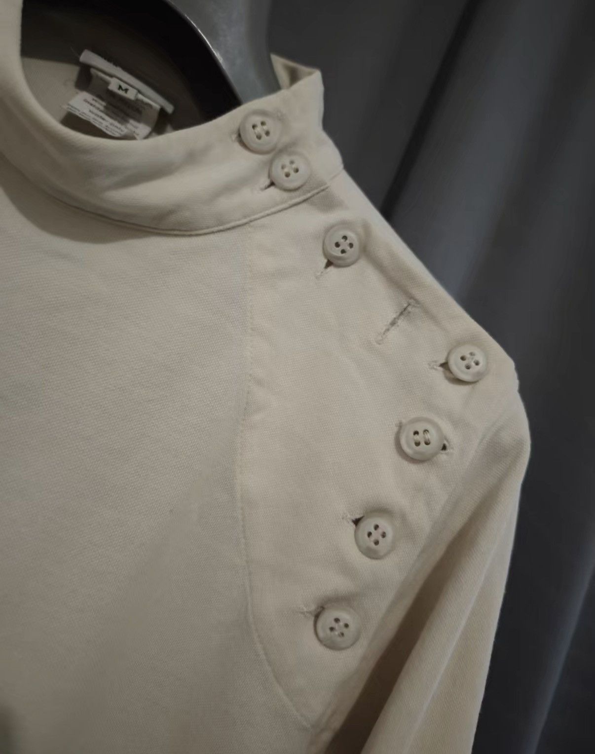 Dries Van Noten Dries Van Noten Buttoned Mock Neck Long Sleeve Sweatshirt Size US M / EU 48-50 / 2 - 5 Thumbnail