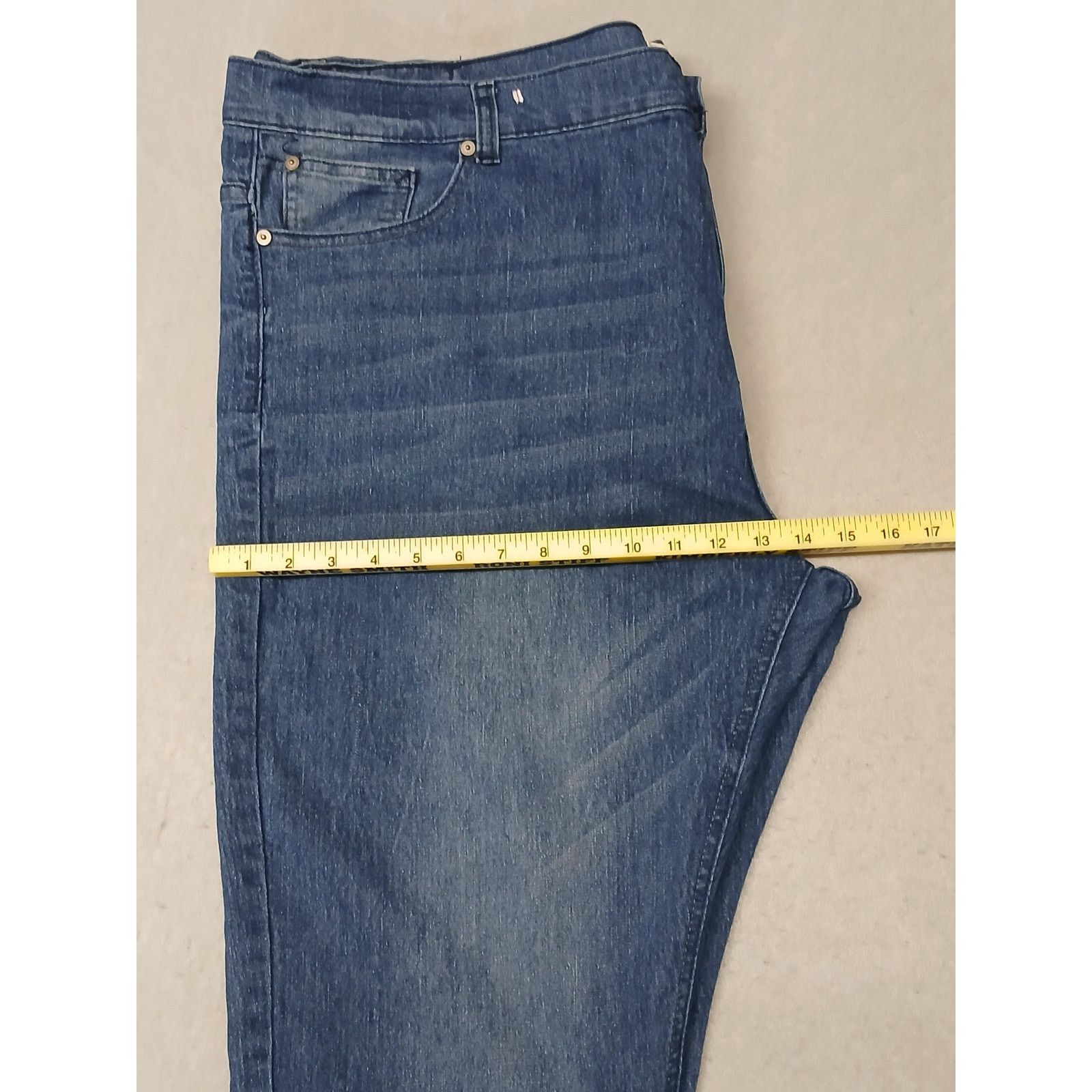 Colours Colours (46x30) Men's Stretch Straight Blue Denim Jeans Size US 30 / EU 46 - 5 Thumbnail