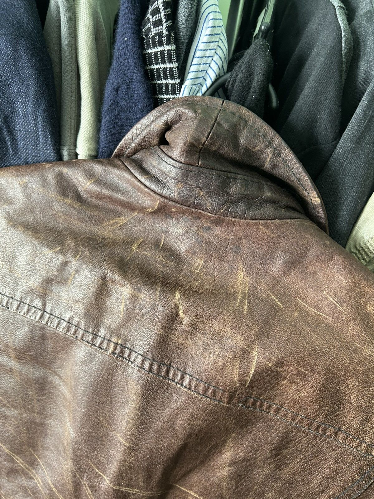 Absolut Joy Vintage Absolut Joy 80s Leather Bomber Jacket Archive Size M Size US M / EU 48-50 / 2 - 14 Thumbnail