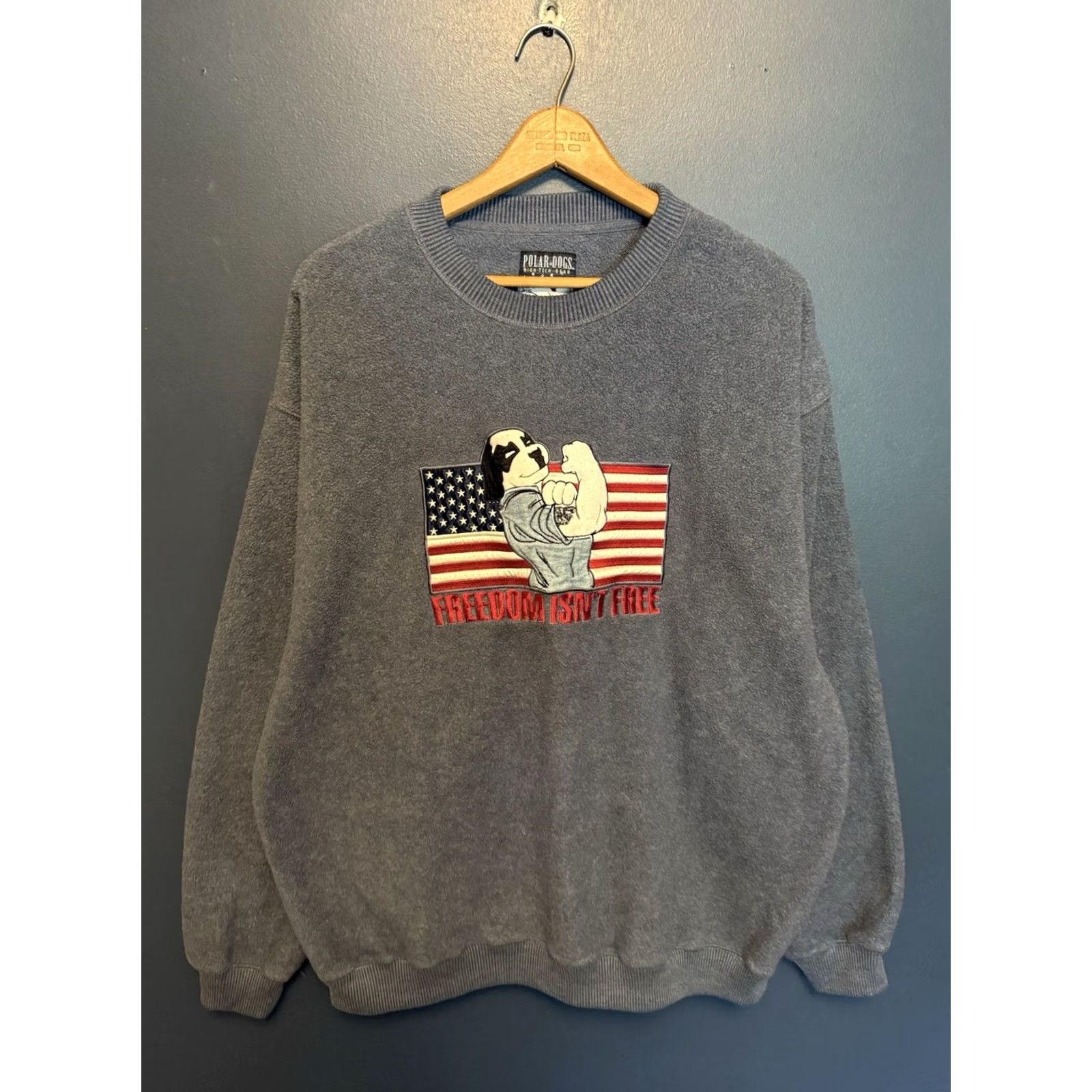 Big Dogs VINTAGE Big Dogs Sweatshirt Gray Fleece Pullover Size L Men Dogs 90s/2000s Size US L / EU 52-54 / 3 - 3 Thumbnail