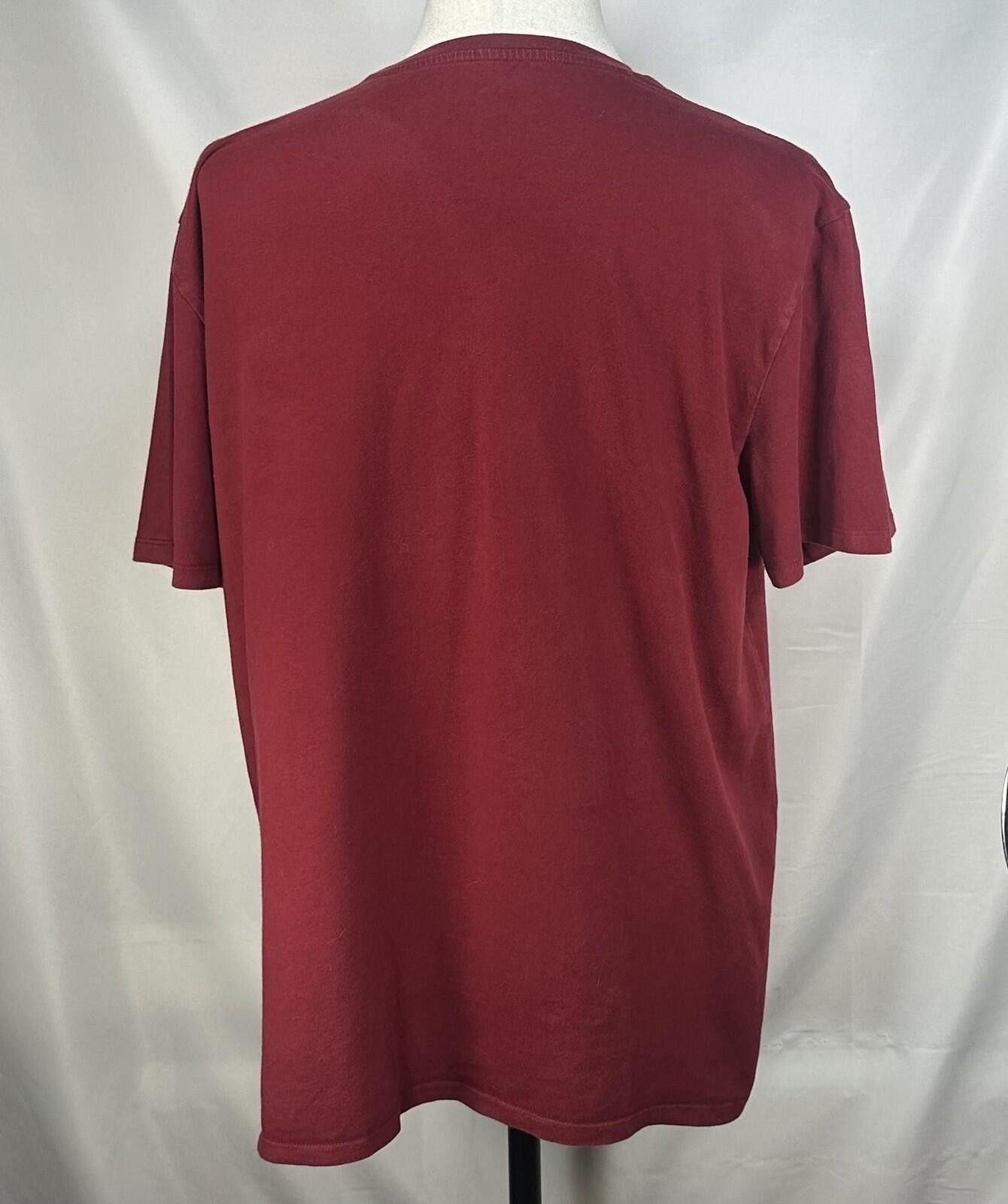 Uniqlo Tommy Hilfiger Cotton Crew Neck Logo T-Shirt Red Mens XL Size US L / EU 52-54 / 3 - 2 Thumbnail