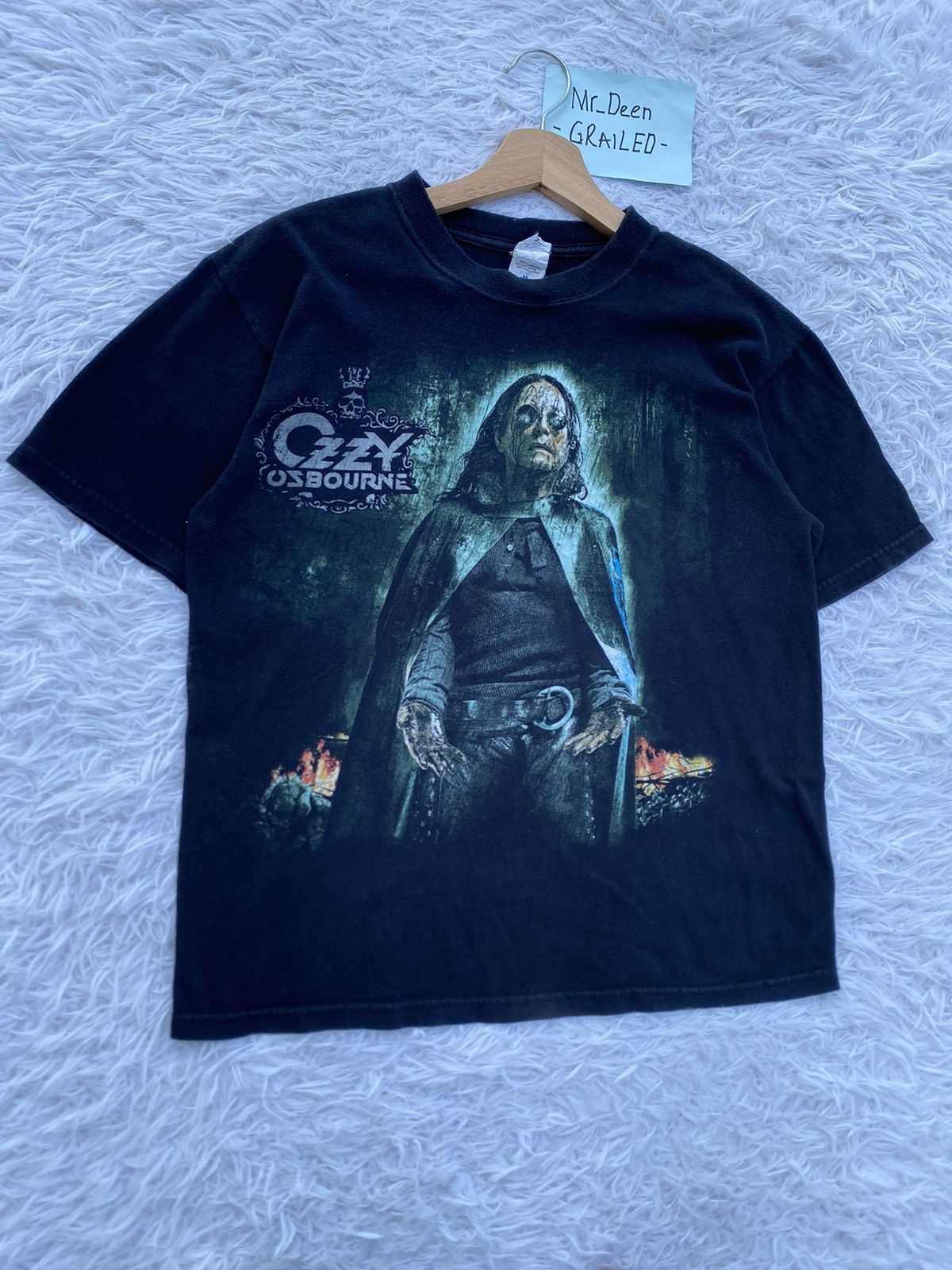 Band Tees Rare Vintage Ozzy Osbourne “Black Rain” Tshirt Size US M / EU 48-50 / 2 - 2 Thumbnail