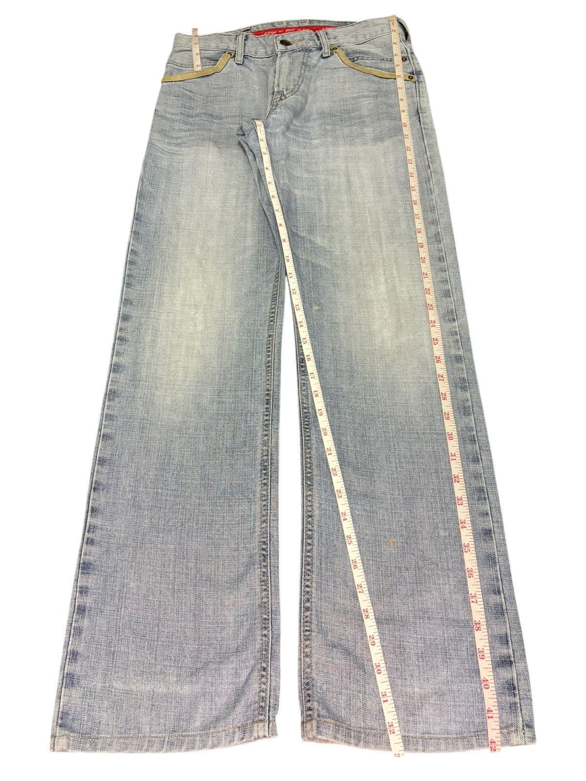 Edwin Vintage Japanese Edwin Edge Faded Wash Distress Loose Jeans Size US 30 / EU 46 - 7 Thumbnail