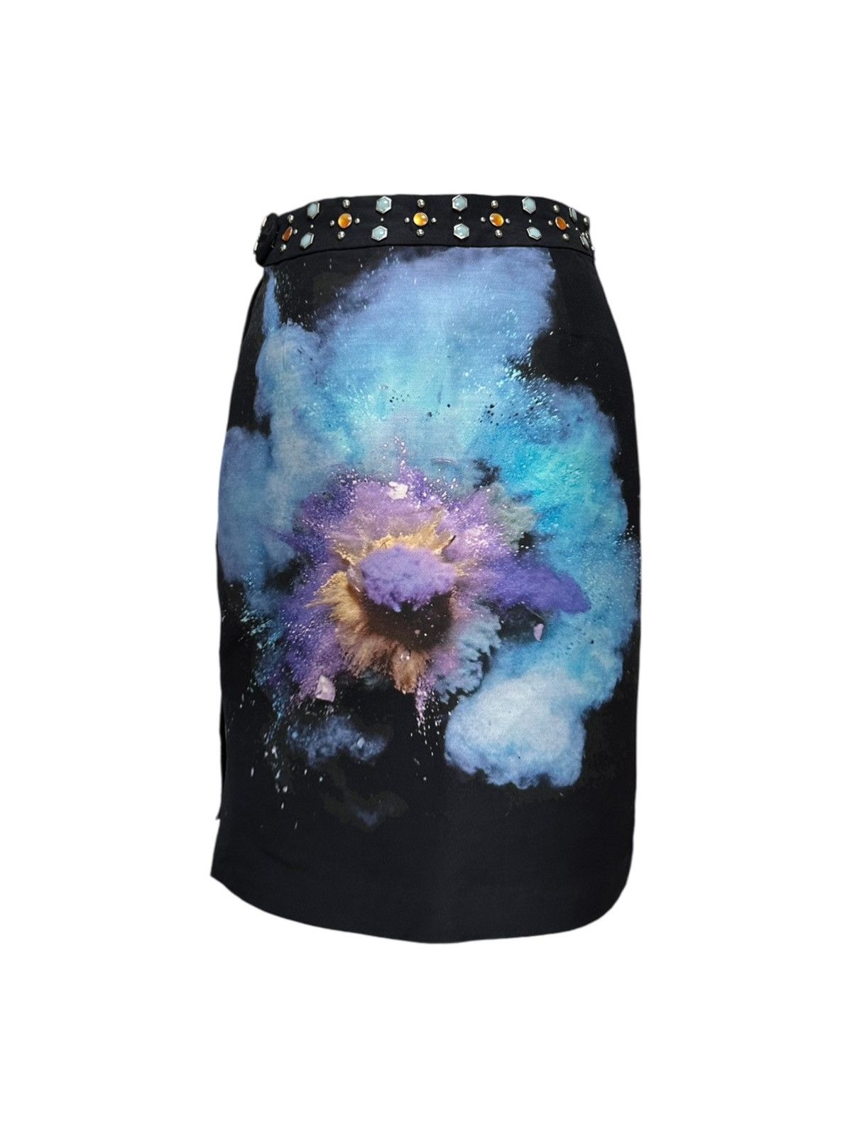Undercover UNDERCOVER S/S 2016 "The Greatest" Flower Print Studs Skirt Size 27" / US 4 / IT 40 - 2 Thumbnail