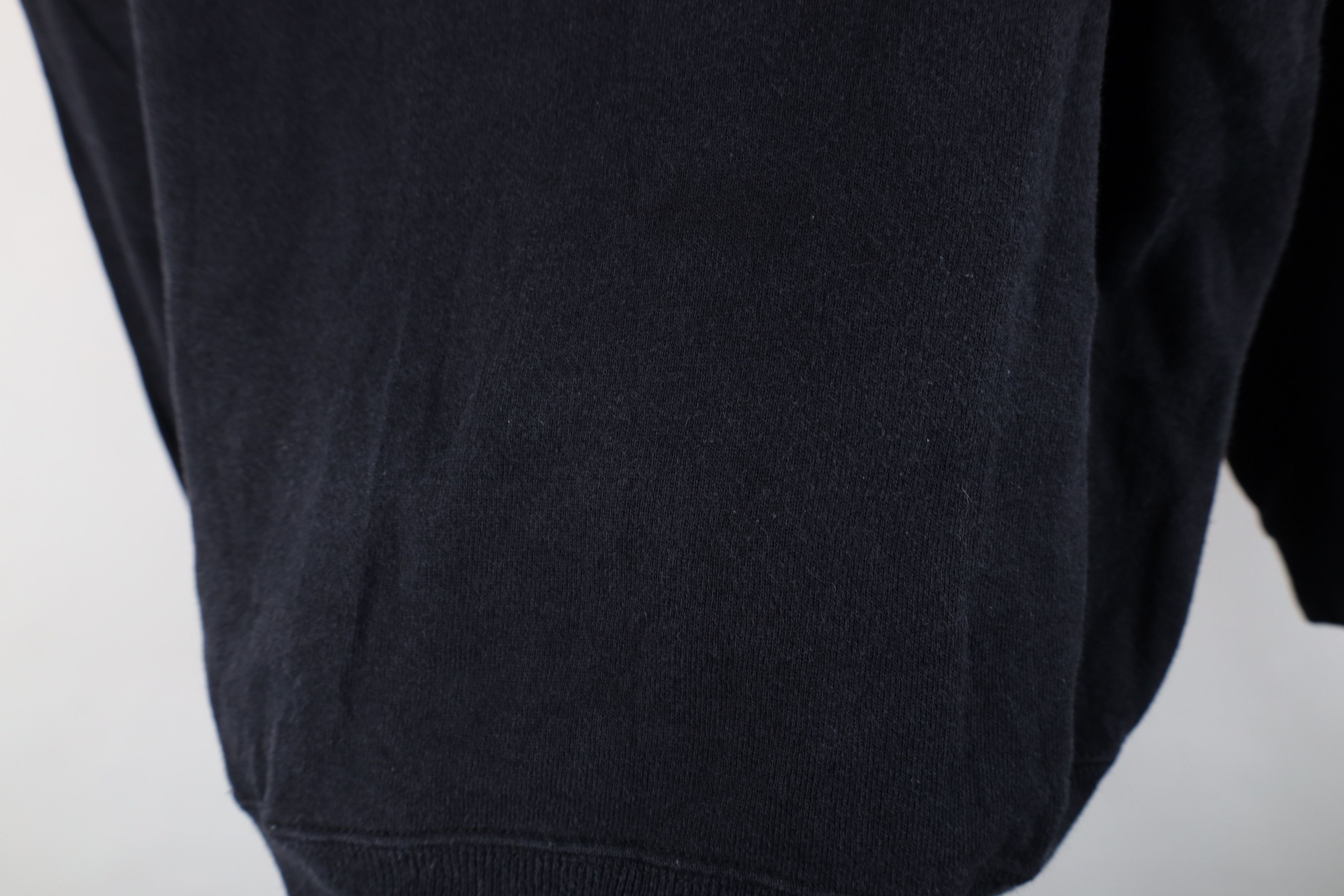 Hanes Vtg 80s 90s Hanes Blank Crewneck Sweatshirt Black USA Size L / US 10 / IT 46 - 7 Thumbnail