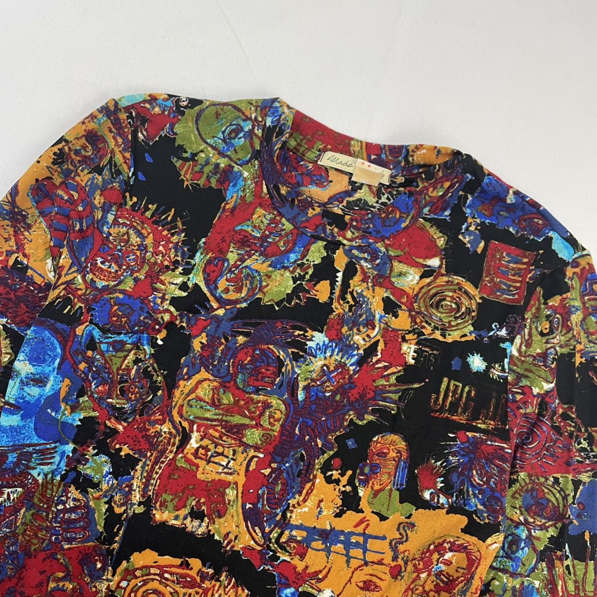 Jean Paul Gaultier SS2000 Jean Paul Gaultier Basquiat Elastic T-Shirt Vintage Size US M / EU 48-50 / 2 - 7 Thumbnail