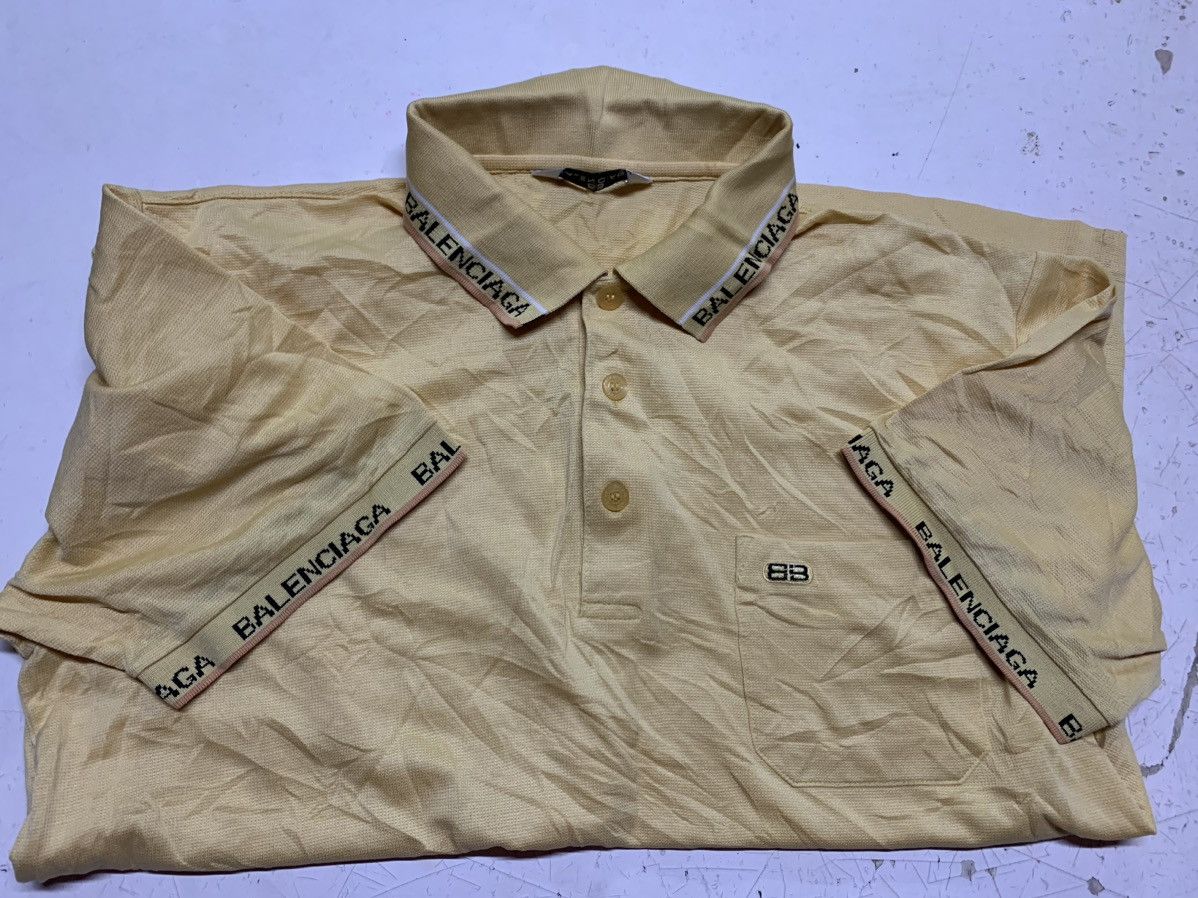 Balenciaga × Vintage B B BALENCIAGA POLO SHIRT VINTAGE Size US M / EU 48-50 / 2 - 1 Thumbnail