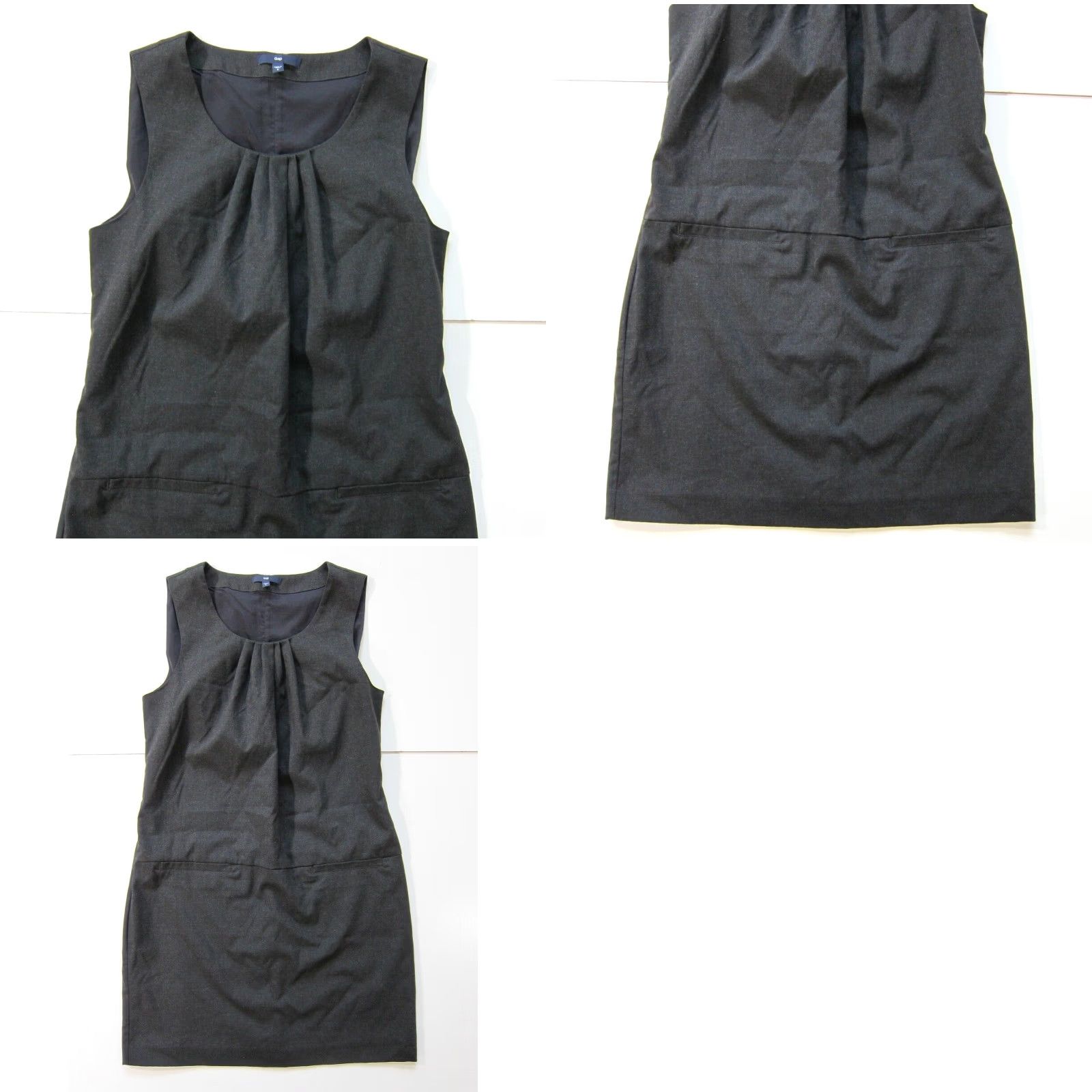 Gap Gap Dark Grey Sleeveless Sheath Empire Shift A-Line Dress Women Size 2 Size XS / US 0-2 / IT 36-38 - 8 Thumbnail