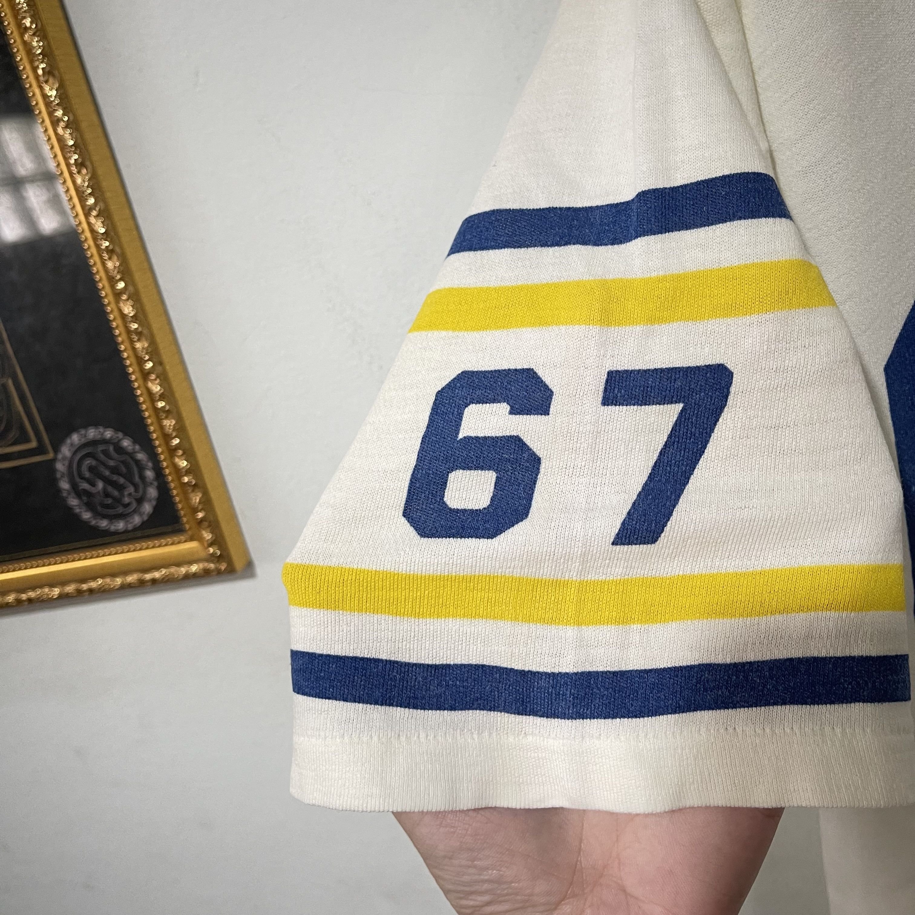 NFL Vintage 80s-90s 67 Football Jersey T-Shirt Size L / US 10 / IT 46 - 3 Thumbnail