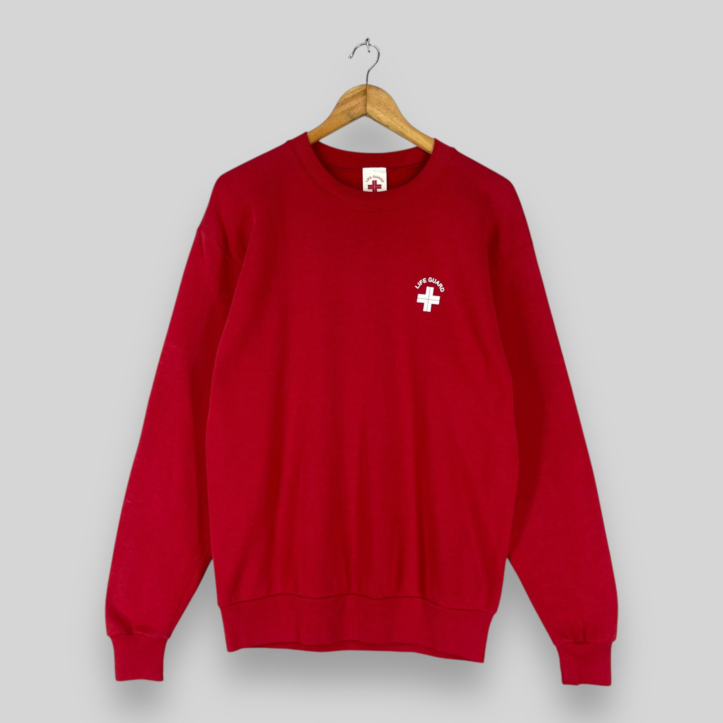 Vintage Vintage LIFE GUARD Official Licensed Spellout Sweatshirt Size US M / EU 48-50 / 2 - 4 Thumbnail