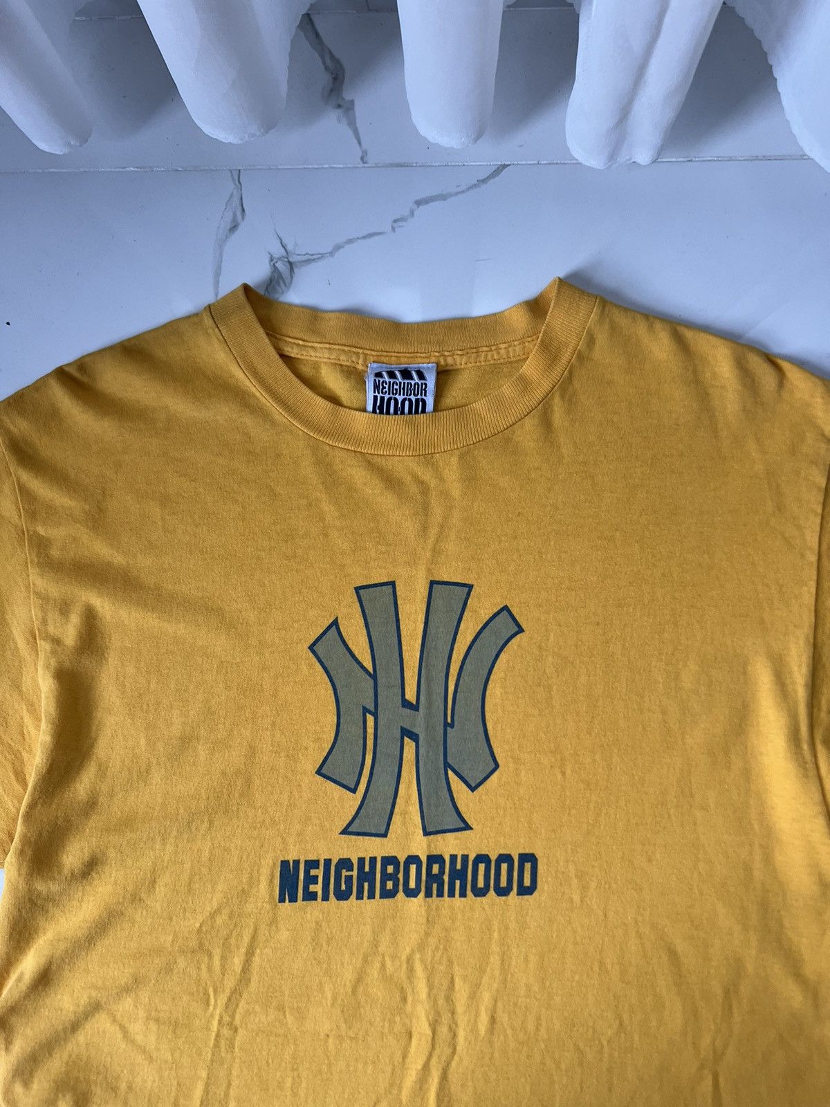 Neighborhood 00’s NEIGHBORHOOD RARE VINTAGE YANKEES STYLE LOGO Y2K TEE Size US M / EU 48-50 / 2 - 2 Thumbnail