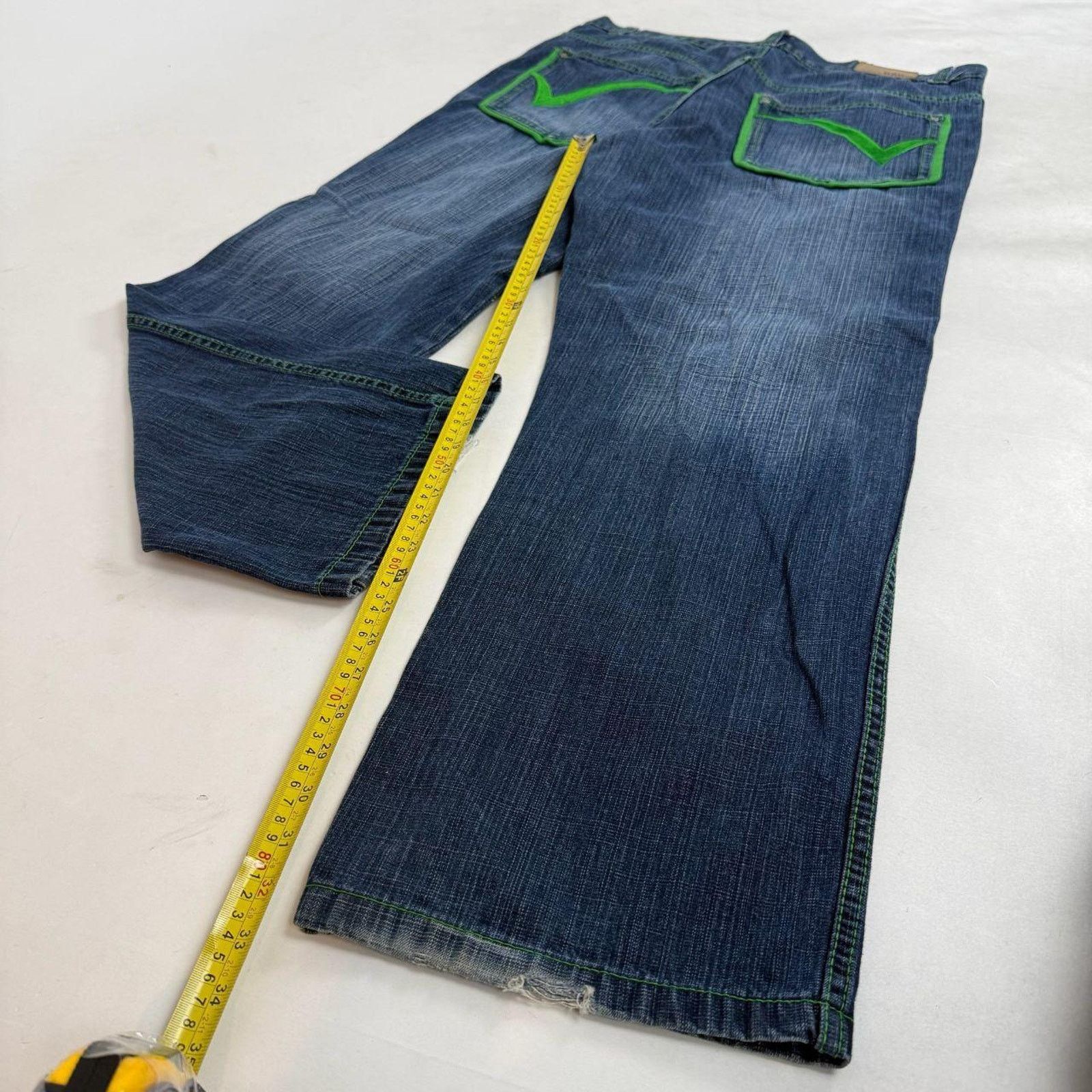 Ecko Unltd. × JNCO × Vintage Vintage y2k embroidered archive baggy wide leg skater jeans Size US 38 / EU 54 - 3 Thumbnail