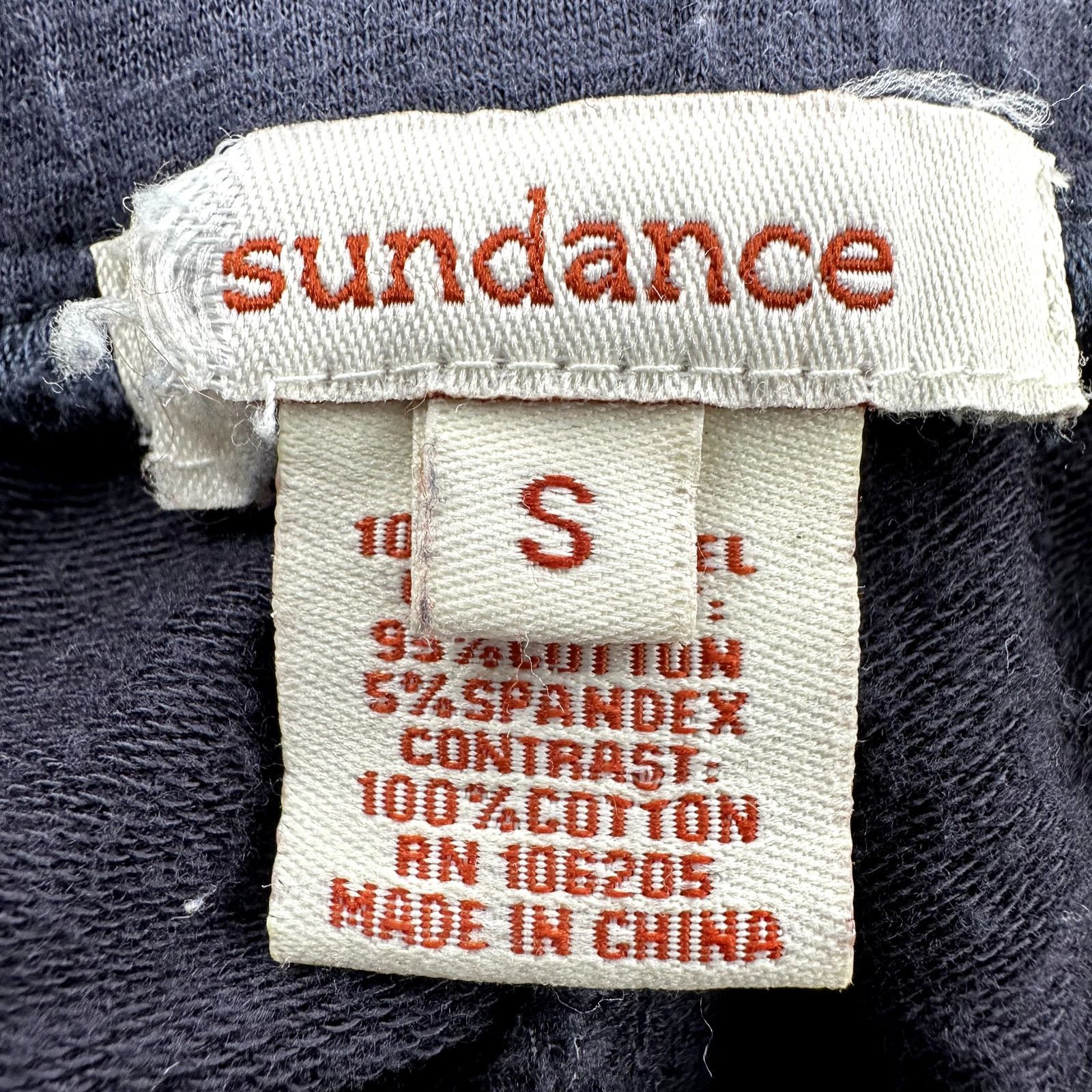 Other Sundance Pants Drawstring Fold Over Straight Pockets Black S Size 28" / US 6 / IT 42 - 3 Thumbnail