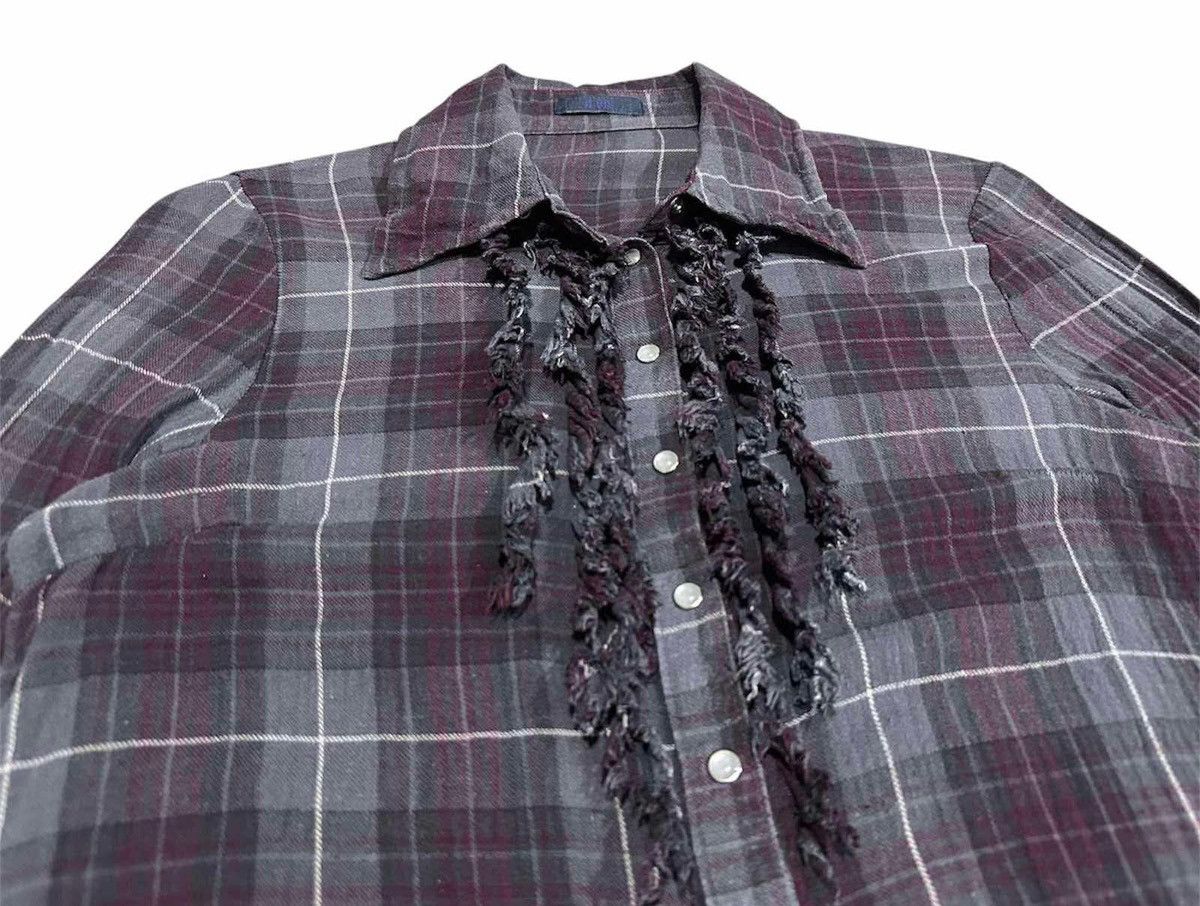 Designer × Hiroko Koshino Homme × Japanese Brand 🔥Vintage Hiroko Bis Wrinkled Rayon Shirt Size US M / EU 48-50 / 2 - 3 Thumbnail