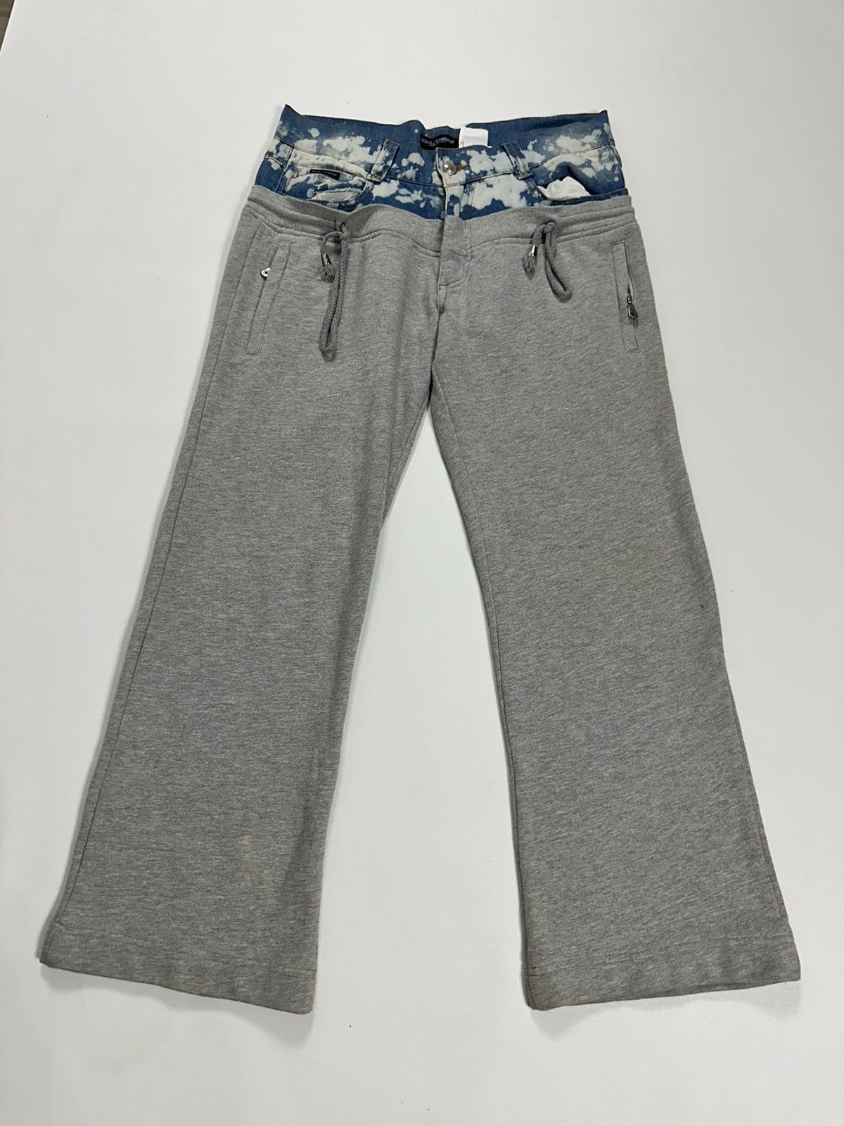 Dolce & Gabbana Dolce & Gabbana Hybrid Denim and Cotton Pants Size US 32 / EU 48 - 1 Thumbnail